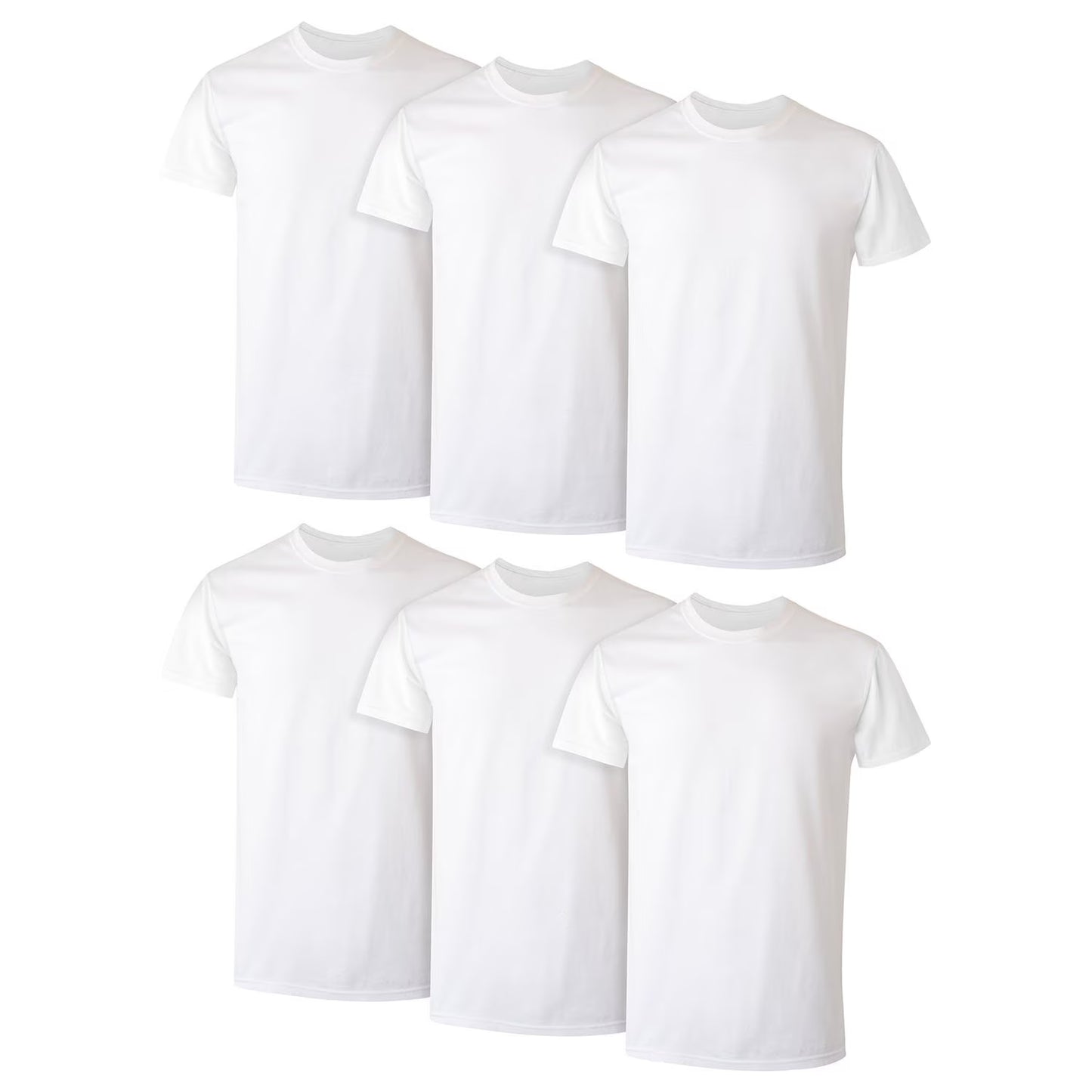 Hanes Men's Best 6-Pack Crew T-Shirt