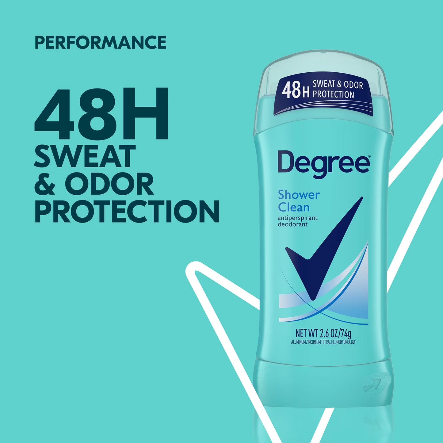 Degree Antiperspirant Deodorant, Shower Clean, 2.6 oz., 5 pk.