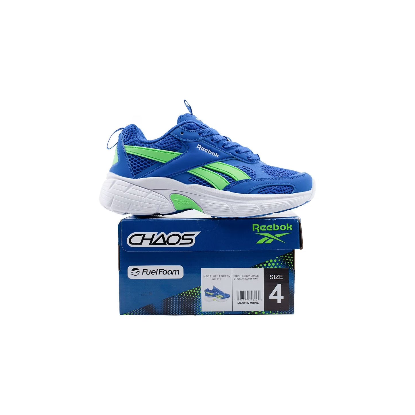 Reebok Boys Chaos Running Sneaker