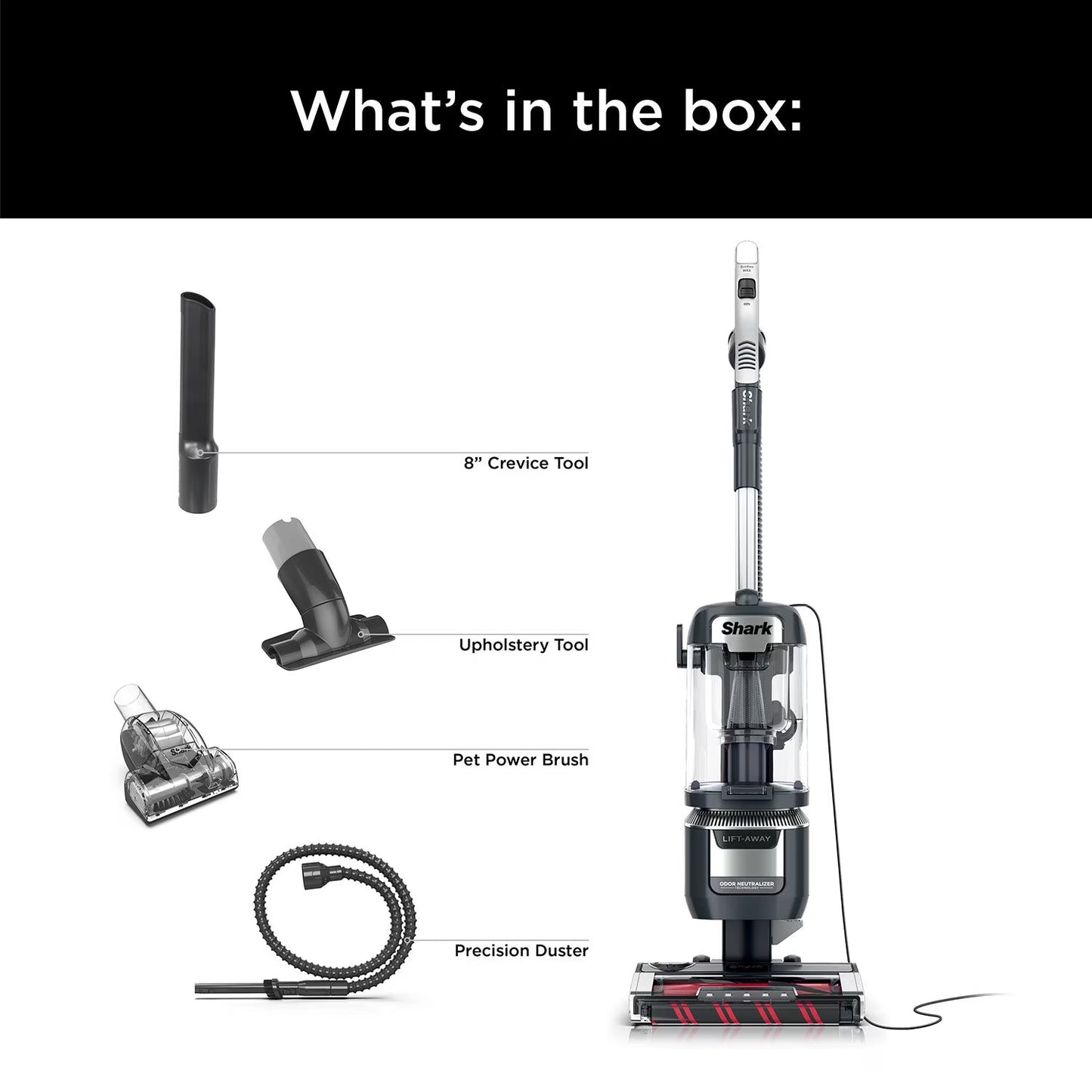 Shark Rotator Pet Pro Lift-Away ADV Upright Vacuum with DuoClean PowerFins HairPro and Odor Neutralizer Technology