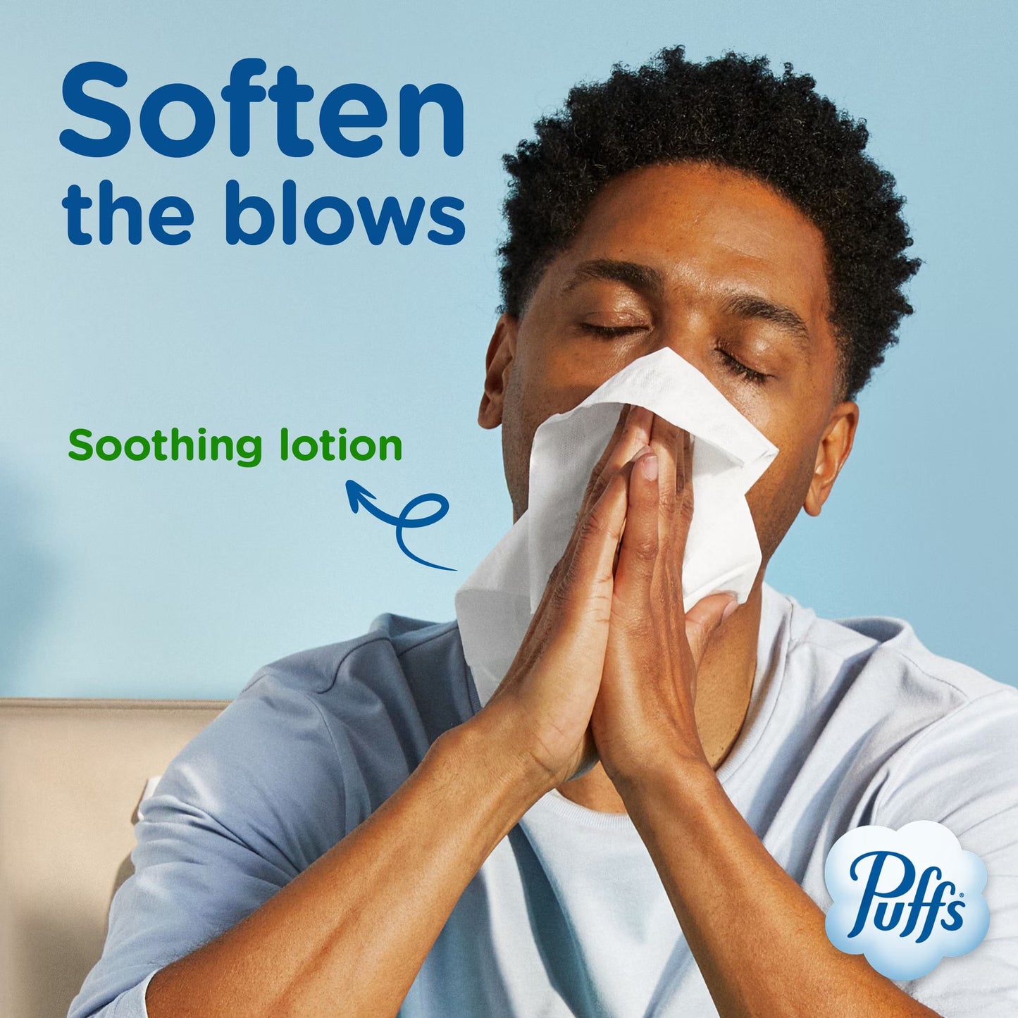 Puffs Plus Lotion 2-Ply Facial Tissues 12 Cube Boxes, 72 tissues/box