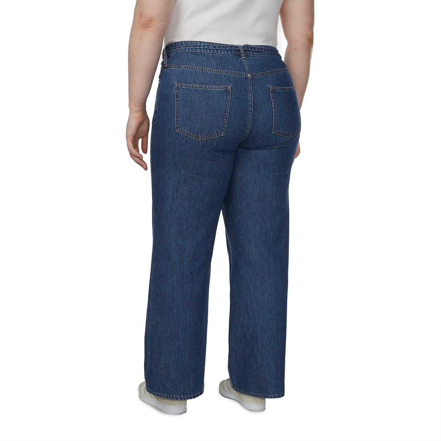 Buffalo Jeans Women's Wide Leg Belted Jean