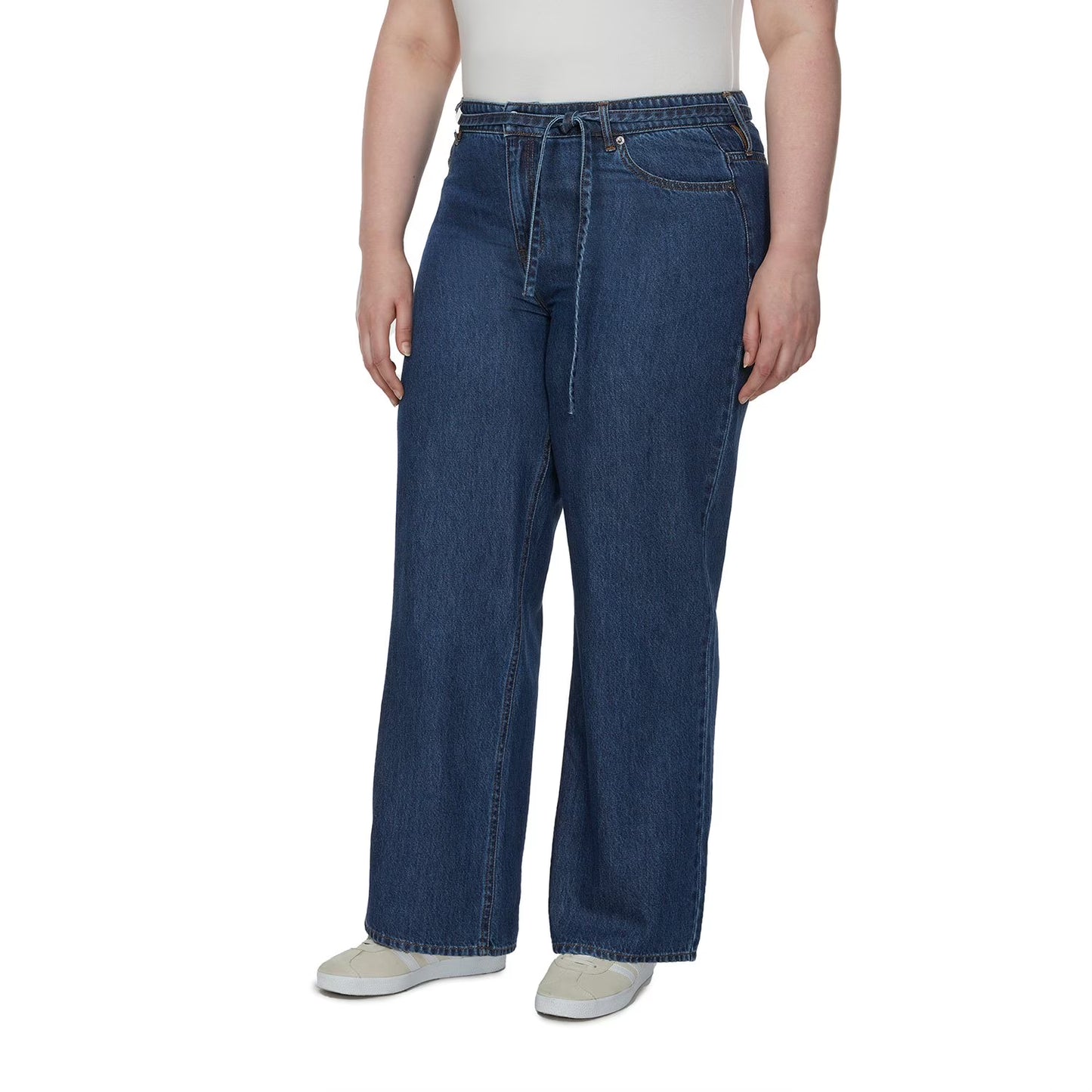 Buffalo Jeans Women's Wide Leg Belted Jean