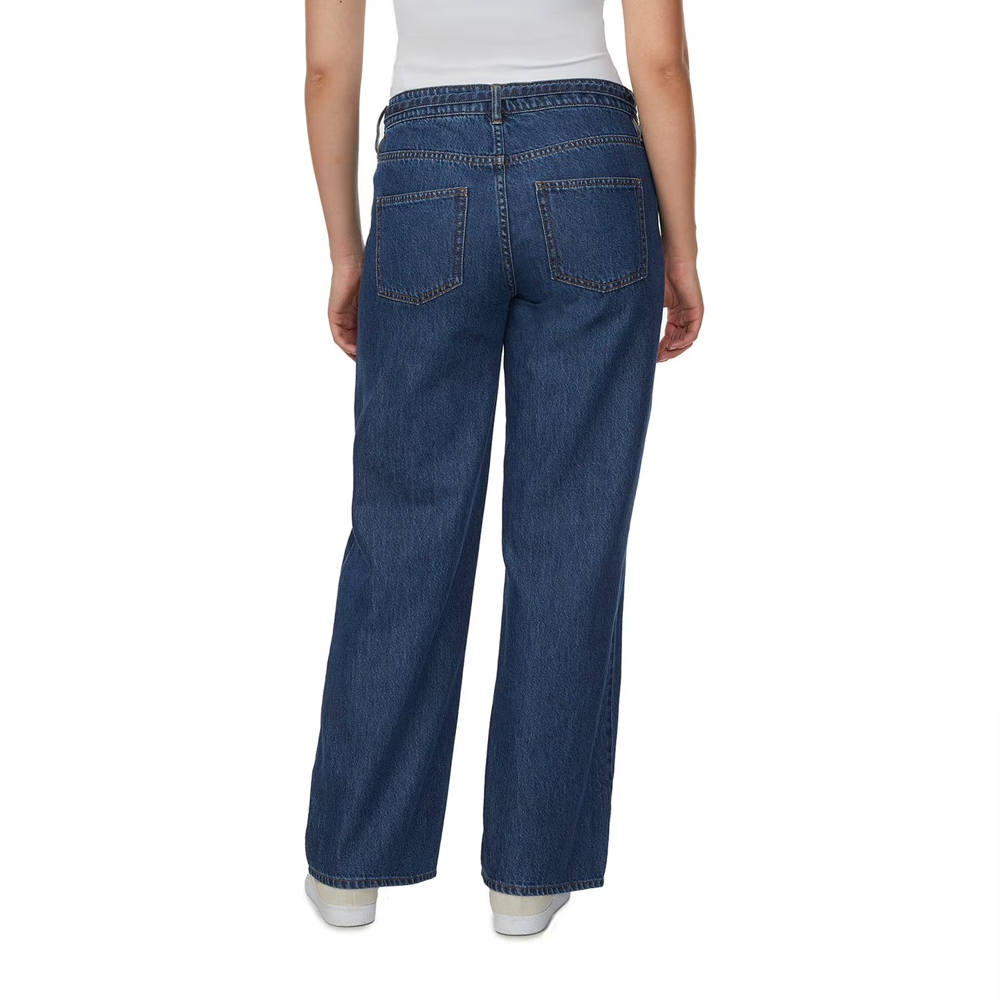 Buffalo Jeans Women's Wide Leg Belted Jean