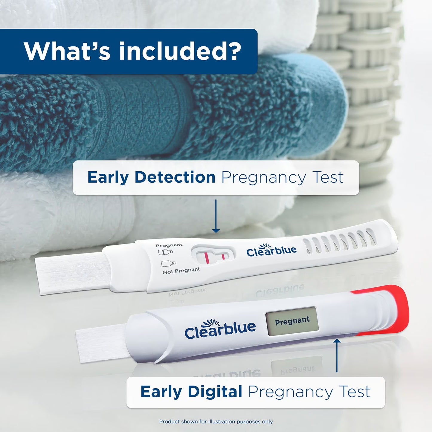 Clearblue Early Combo Pack Pregnancy Tests, 4 ct.