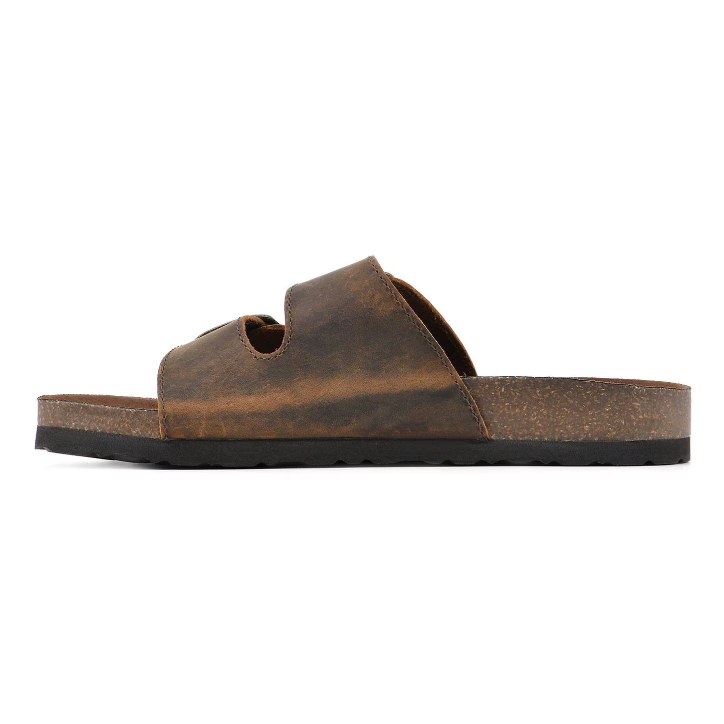 Mountain Sole Women's Double Buckle Leather Sandal