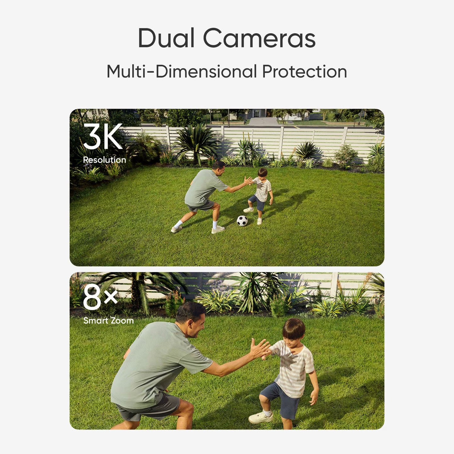 eufy E340 Wired Outdoor 3K Pan-Tilt Floodlight with Dual Cameras