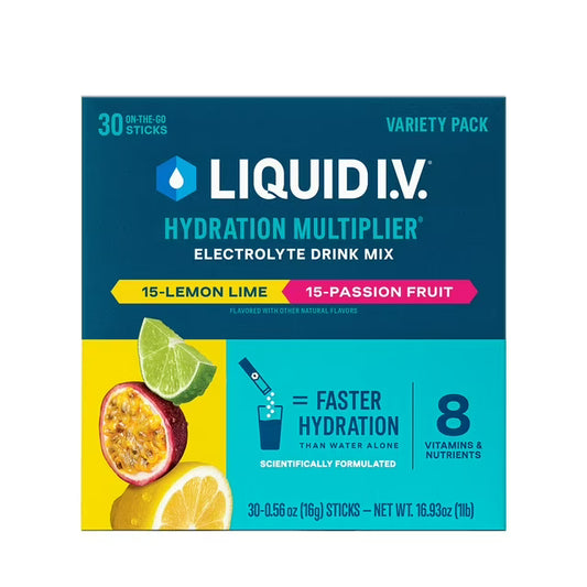 Liquid I.V. Hydration Multiplier Electrolyte Powder Variety Pack, 30 pk.