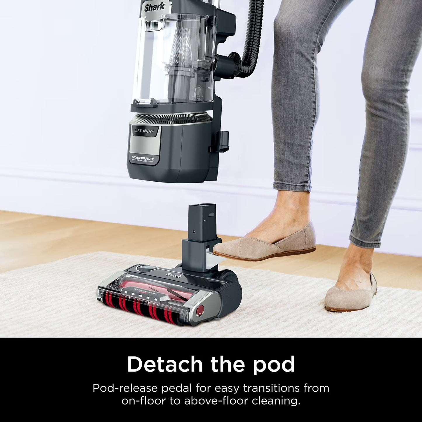 Shark Rotator Pet Pro Lift-Away ADV Upright Vacuum with DuoClean PowerFins HairPro and Odor Neutralizer Technology
