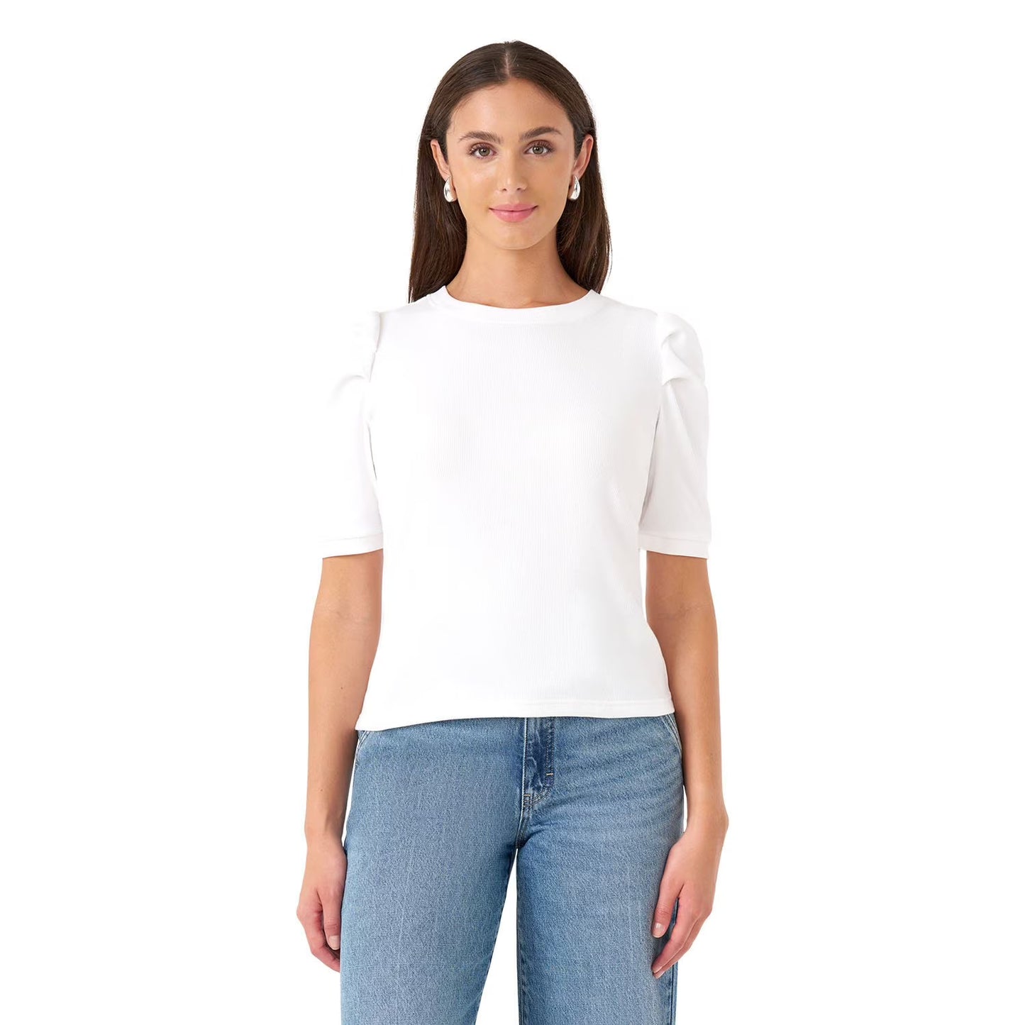 Rebecca Minkoff Women's Puff Sleeve Top