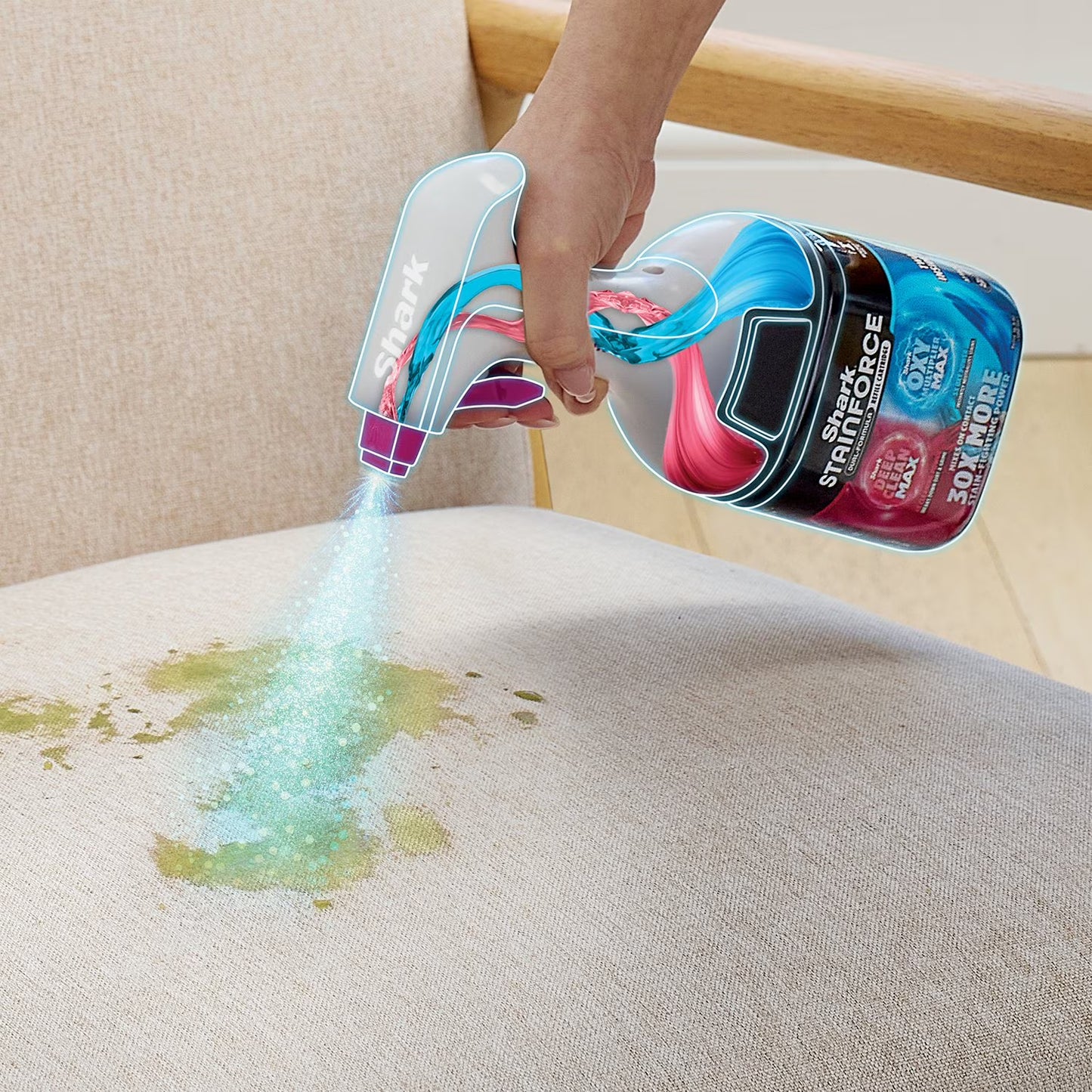 Shark StainForce Cordless Portable Spot, Stain, & Odor Remover