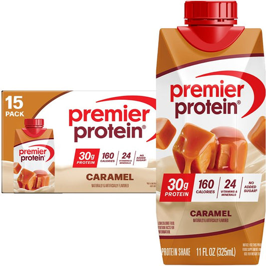 Premier Protein 30g High Protein Shake, Caramel 11 fl. oz., 15 pk.