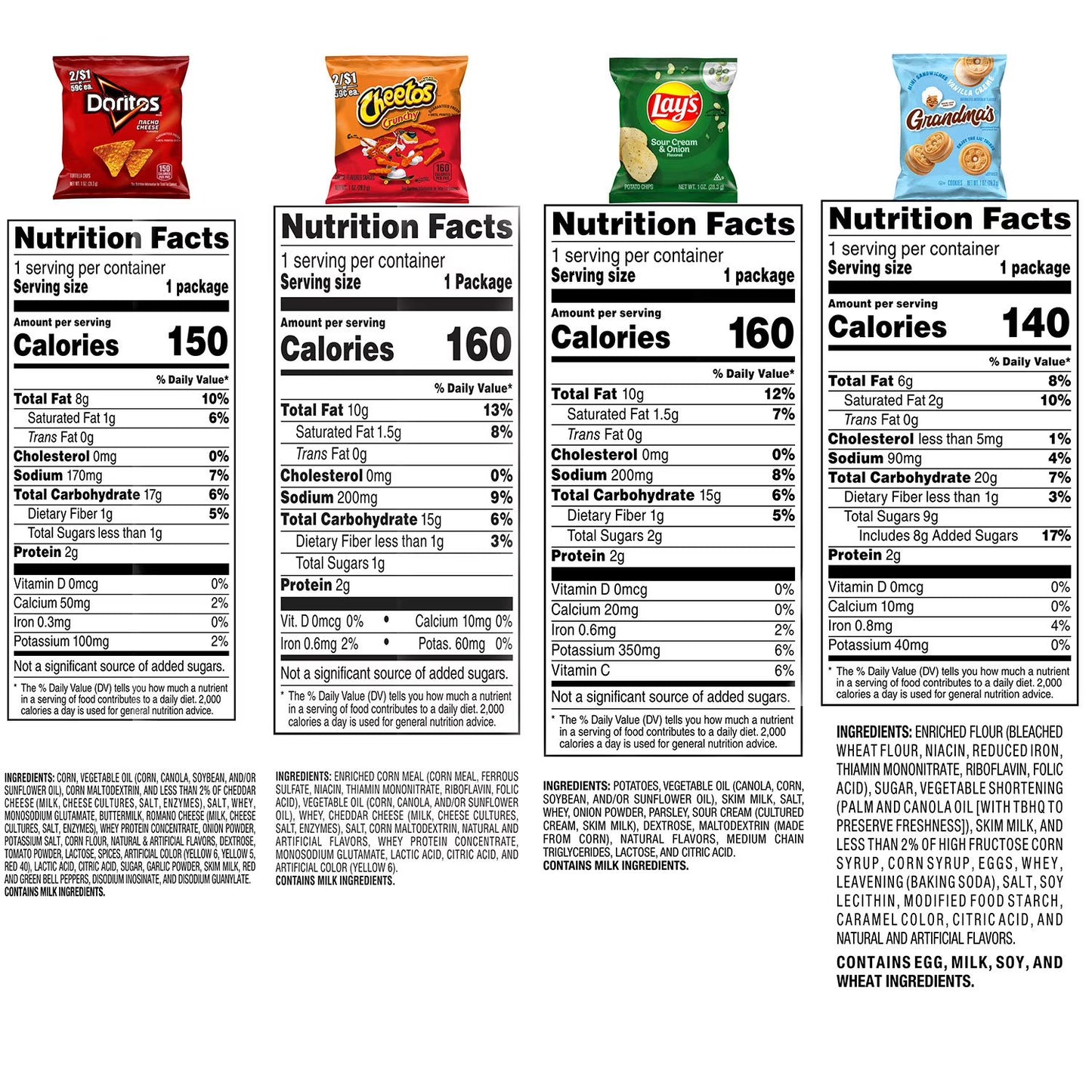 Frito-Lay Snack Time Mix Variety Pack, 50 pk.