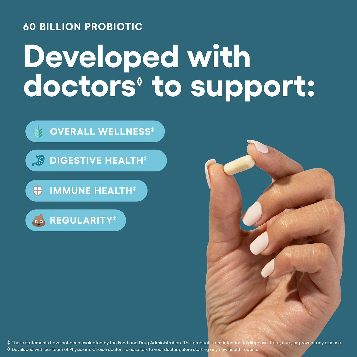 Physician's Choice 60 Billion CFU Probiotic Capsules, 84 ct.