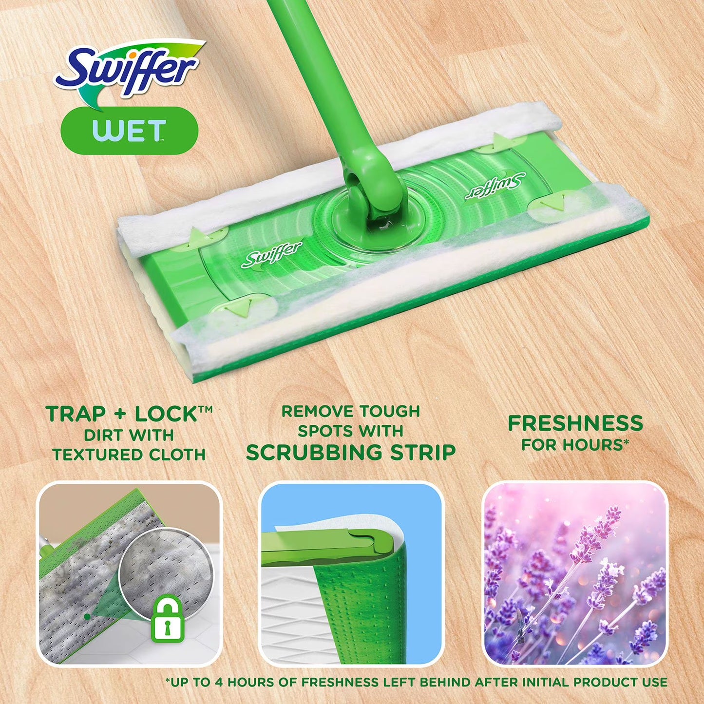 Swiffer Sweeper Mop Pads Refill, Lavender, 64 ct.