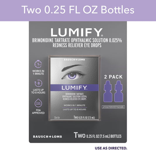 Lumify Redness Reliever Eye Drops .25 fl. oz., 2 pk.