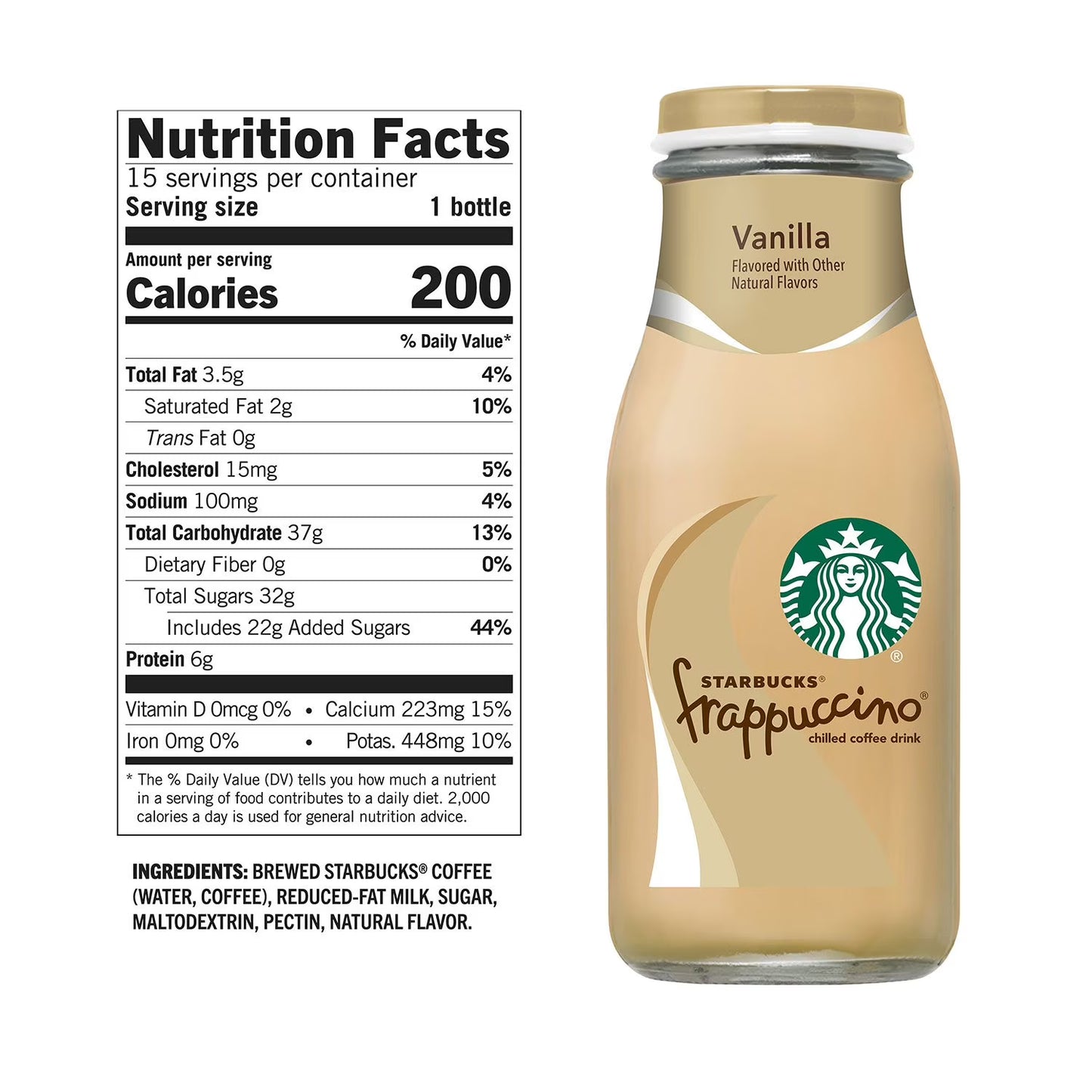 Starbucks Frappuccino Vanilla Coffee 9.5 fl. oz., 15 pk.