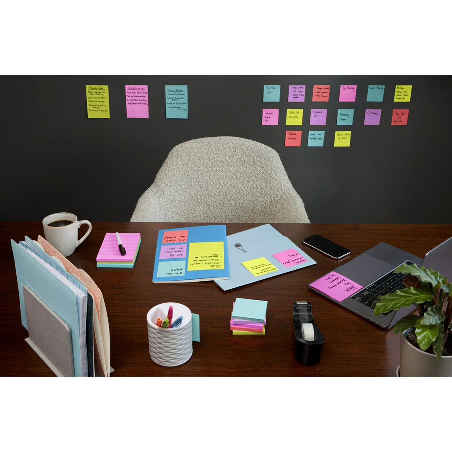 Post-it Super Sticky Pop-up Notes, 3" x 3", Supernova Neons Collection, 16 Pack, 1,440 Total Sheets