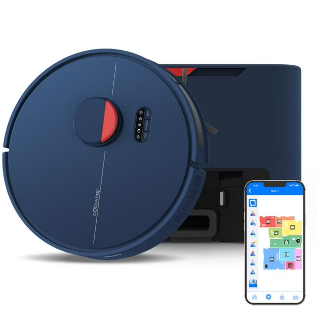 Bobsweep Dustin Self-Emptying Robot Vacuum & Mop with 100-Day Dock