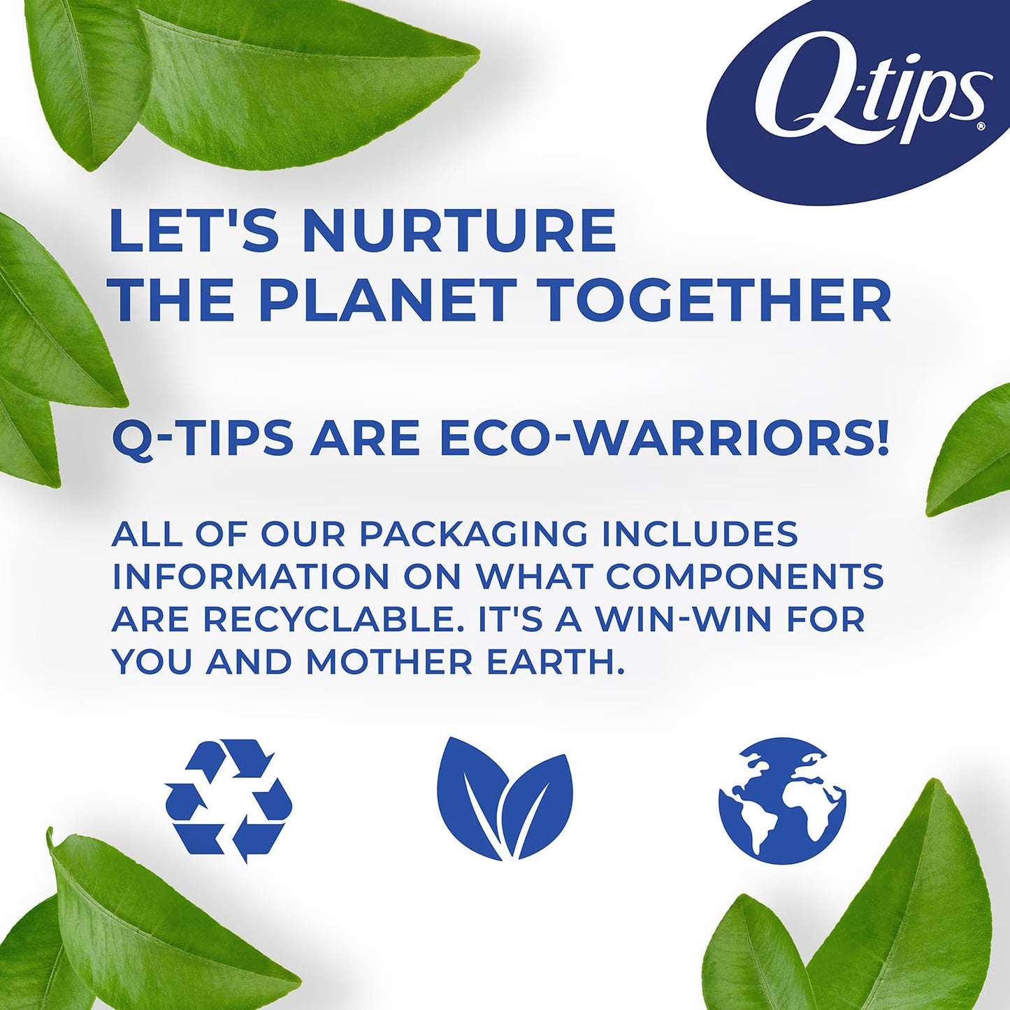 Q-tips Cotton Swabs, 1750 ct., 3 pk.