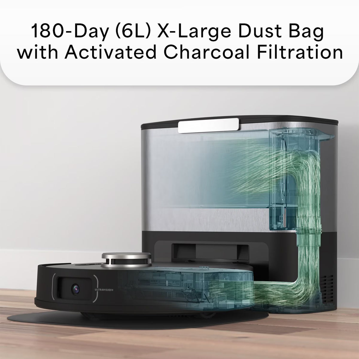 bObsweep UltraVision Self-Emptying Robot Vacuum and Mop with 180-Day Dock
