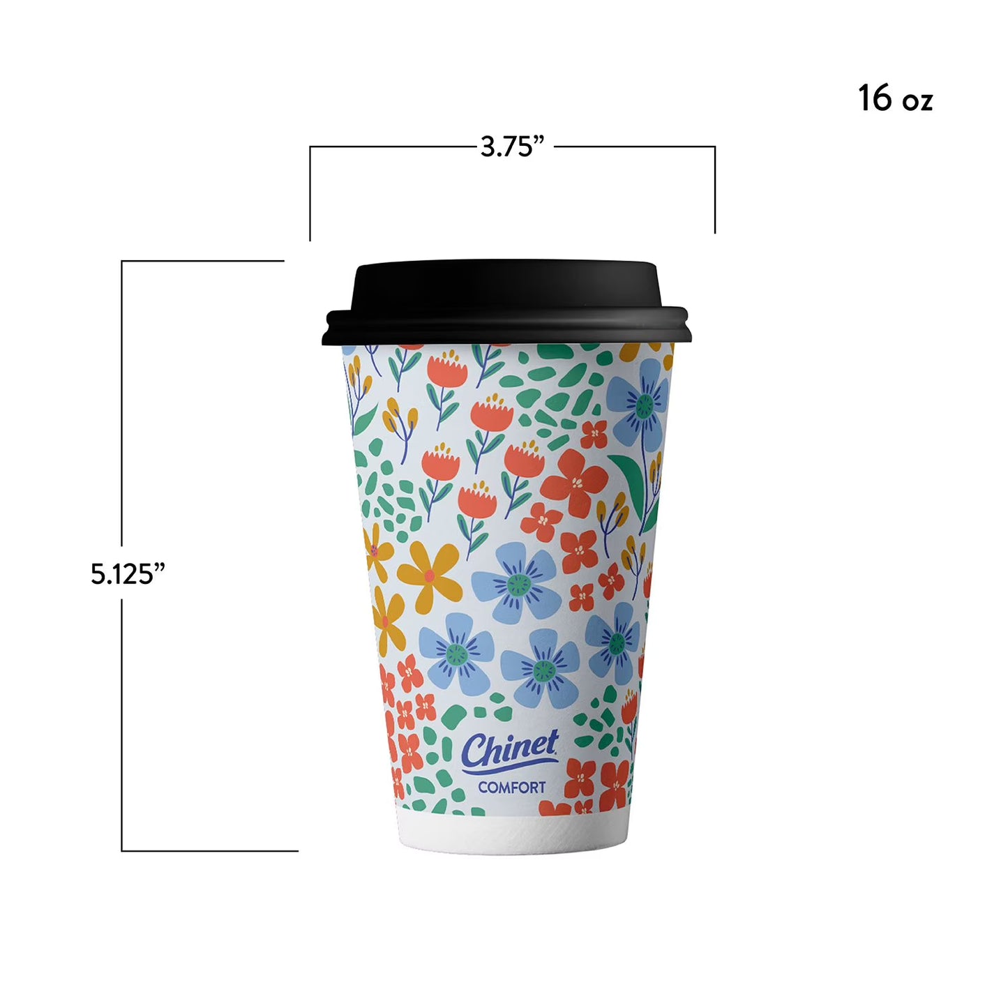 Chinet Comfort Cup and Lids, 16 oz. 70 ct.