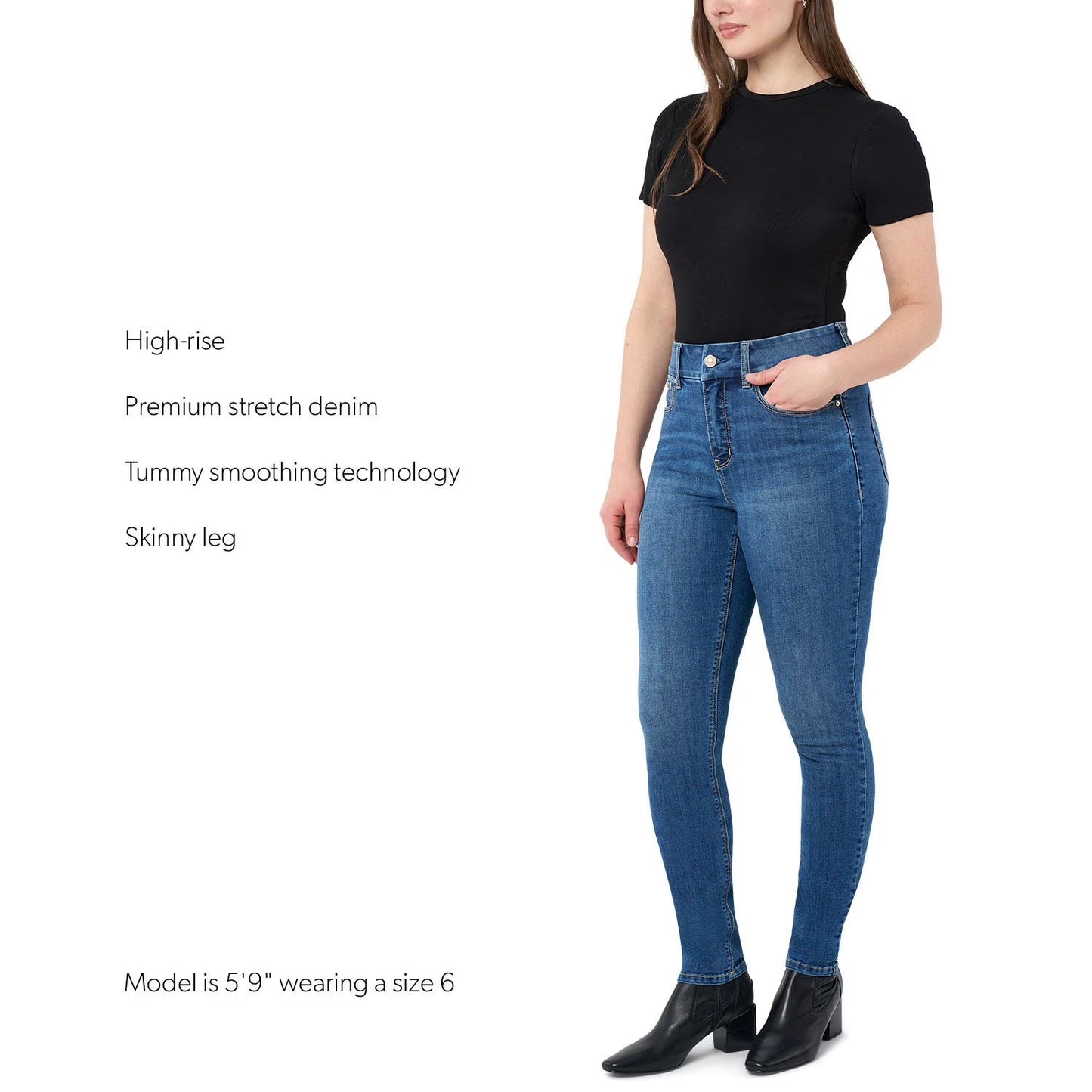 Seven7 Women's Tummyless Jean