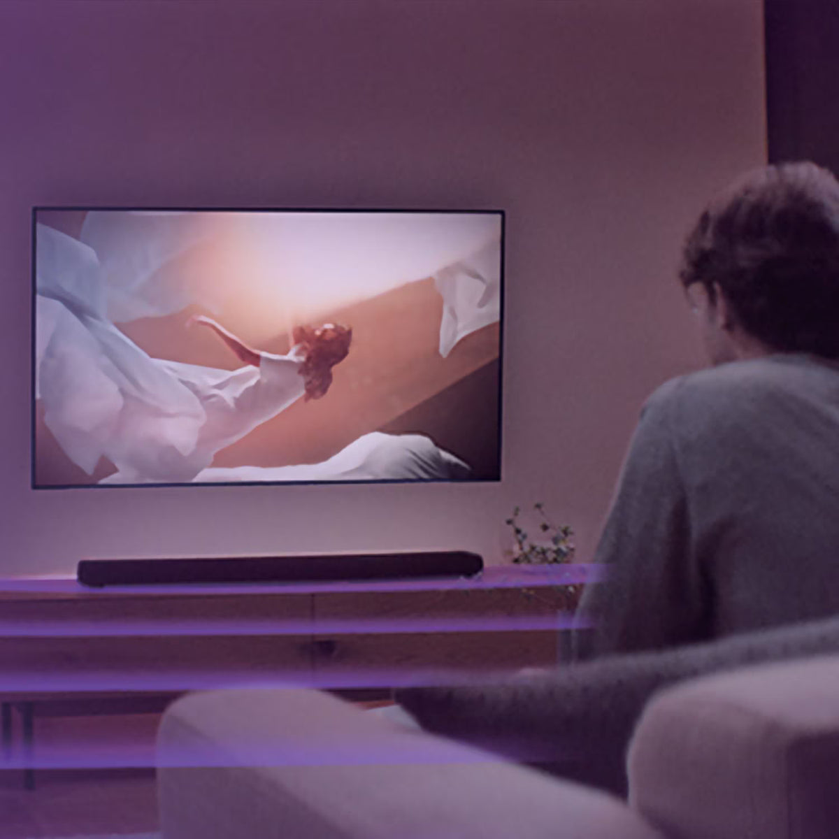 Yamaha True X Bar 40A Dolby Atmos Sound Bar with Built-in Subwoofers, Wi-Fi, Music Streaming, Optional Wireless Subwoofer and Surrounds