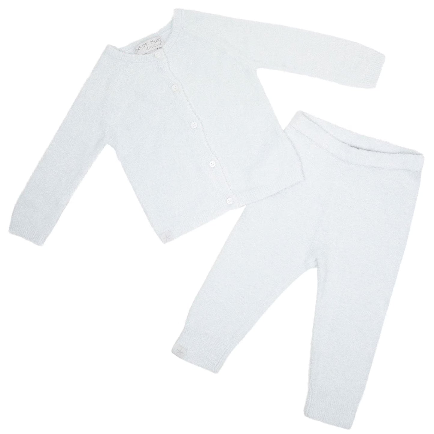 Barefoot Dreams CozyChic Lite Baby Classic Cardi & Pant Set