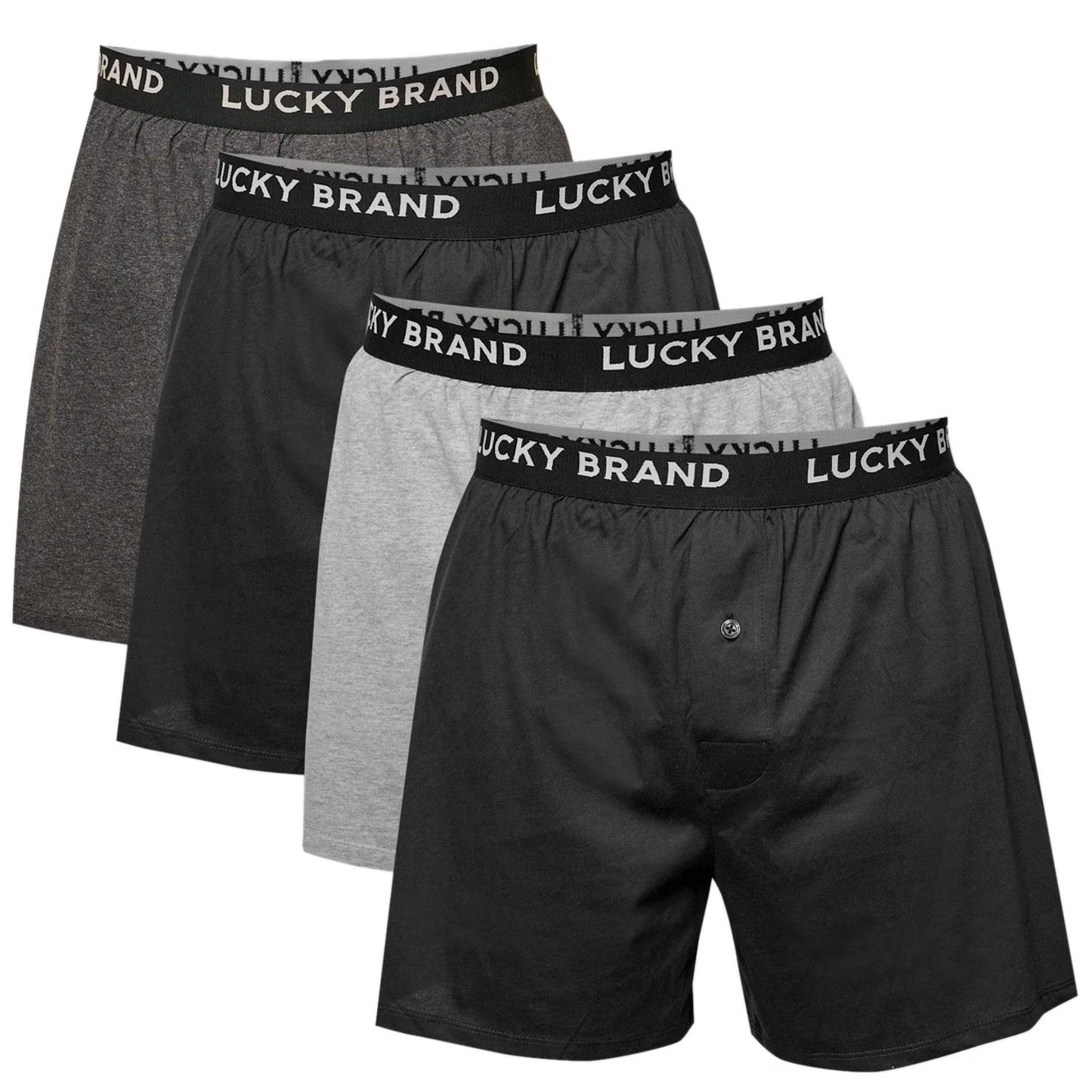 Lucky Brand Men's 4-Pack Knit Boxer