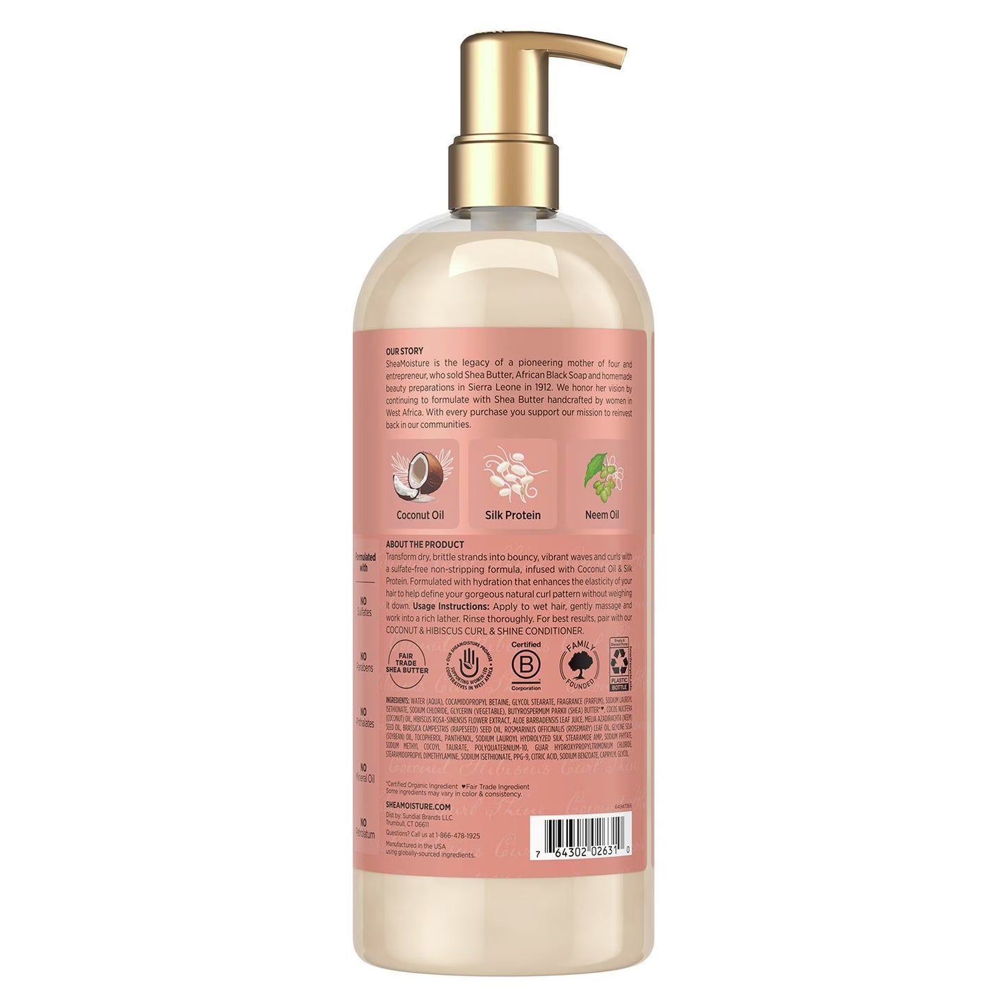 Shea Moisture Coconut Hibiscus Shampoo, 34 fl. oz.