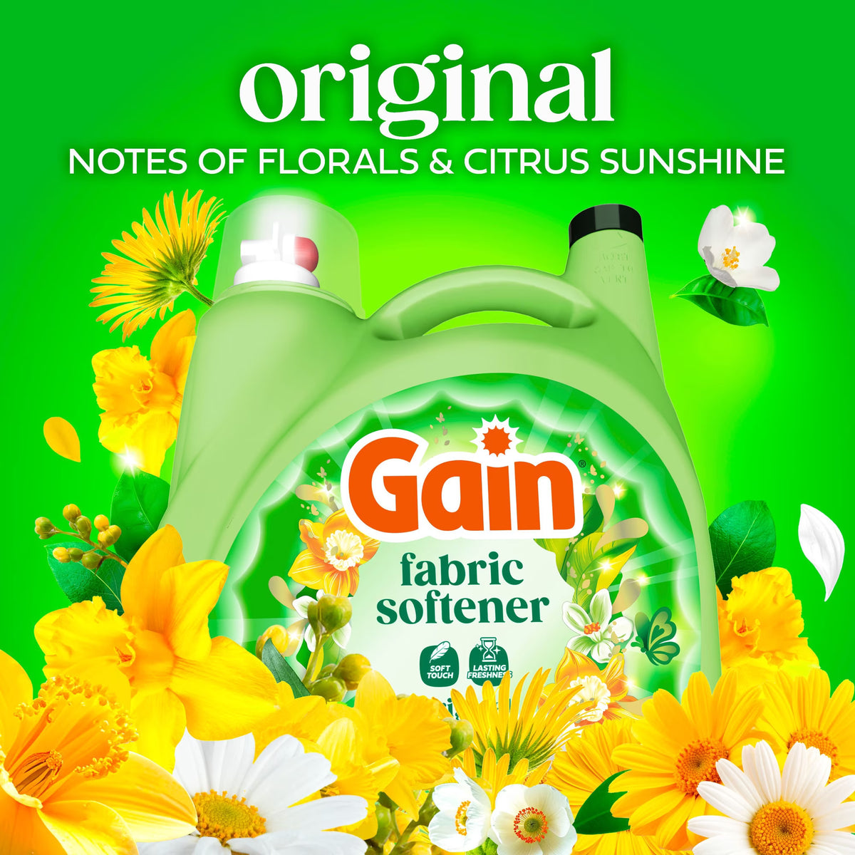 Gain Liquid Fabric Softener, Original Scent, 244 loads, 143 fl. oz.