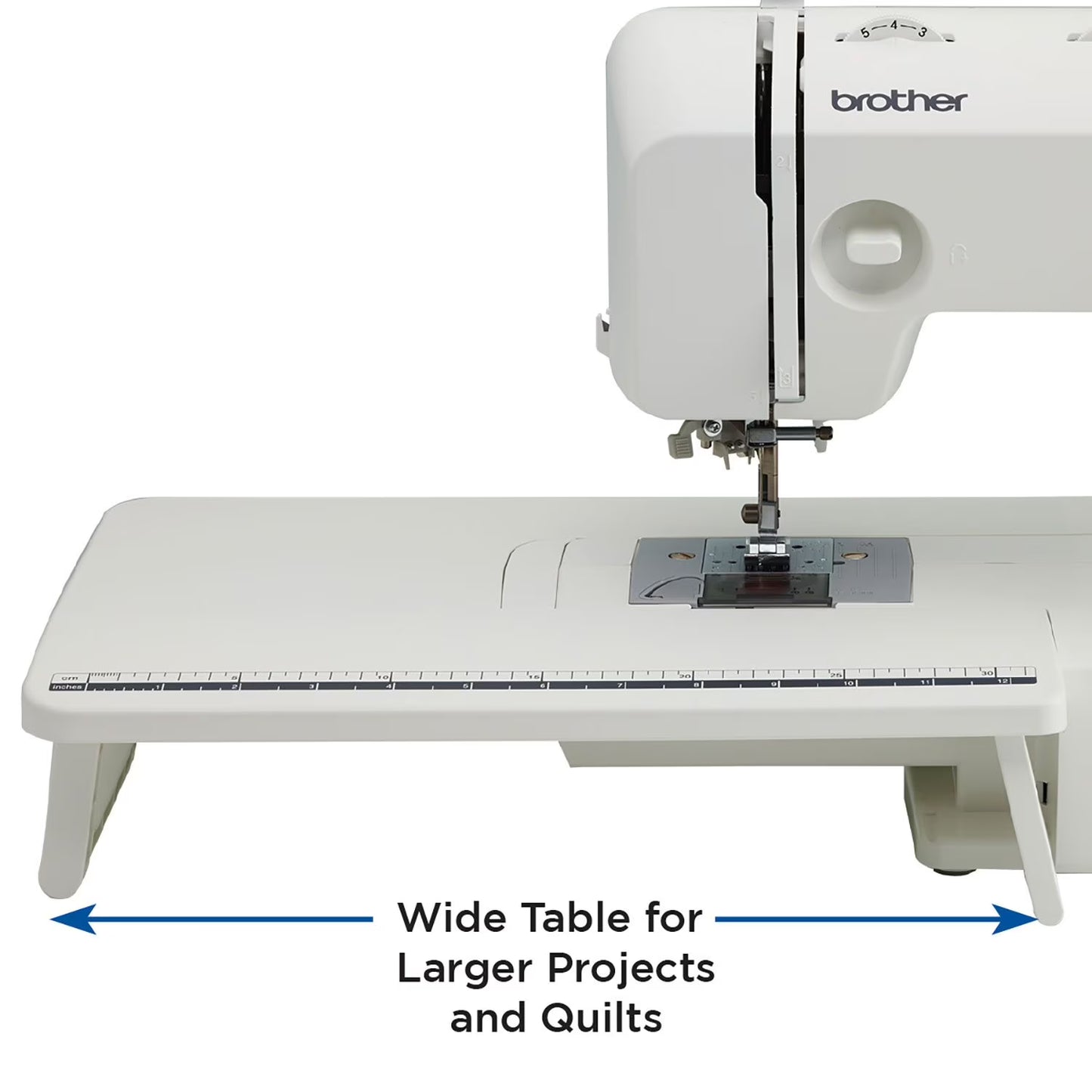 Brother XR3774C Sewing Machine with Wide Table and Motion/Open Toe Quilting Foot
