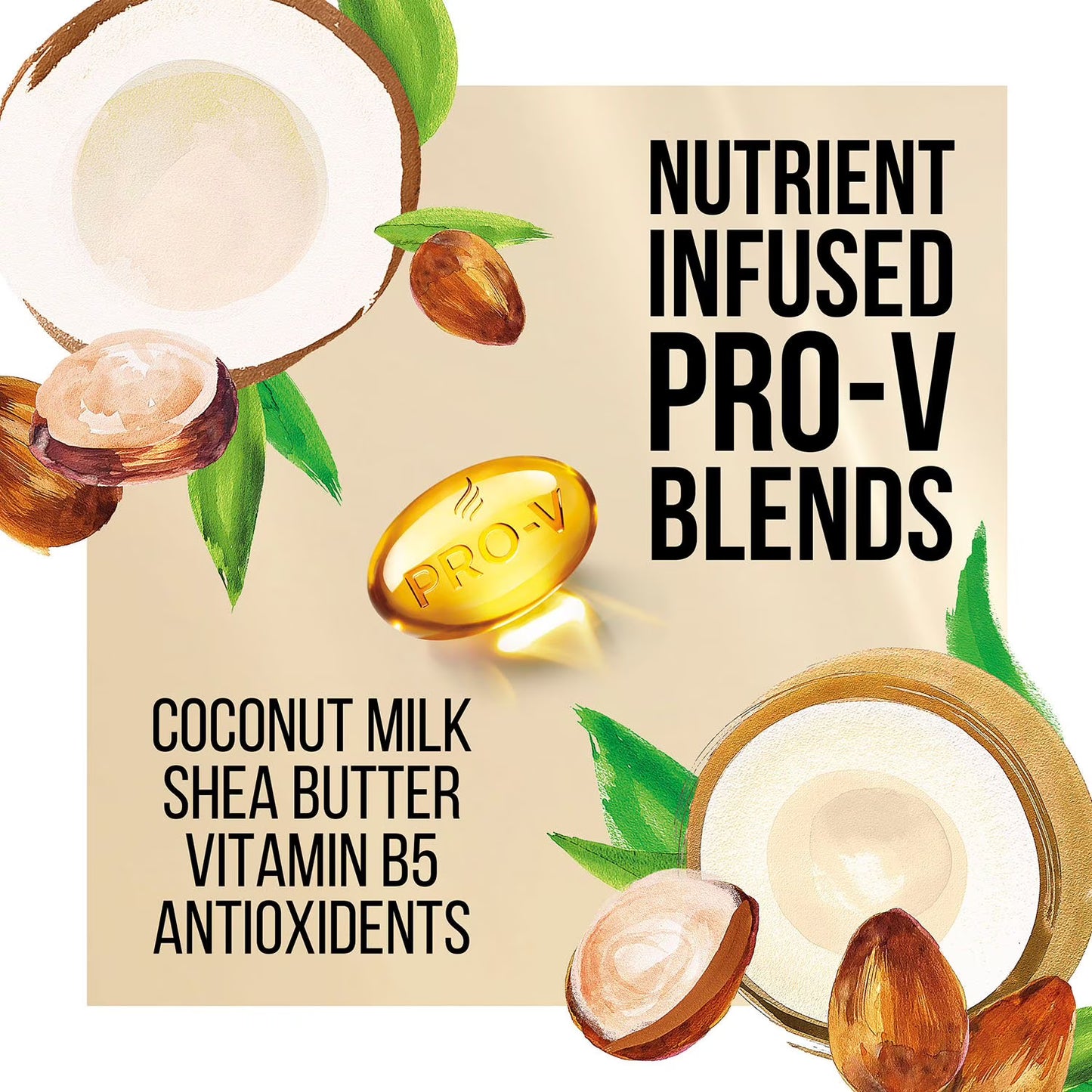 Pantene Pro-V Nourishing Coconut Milk and Shea Butter Conditioner, 38.2 fl. oz.