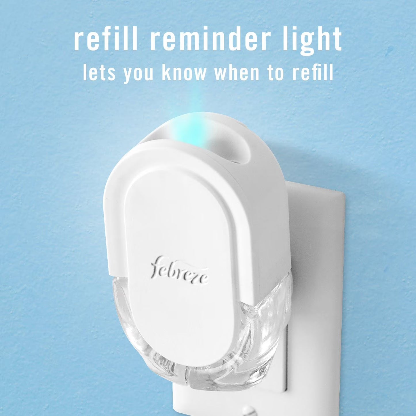 Febreze Plugs Air Freshener Refills, Mediterranean Lavender + Downy April Fresh, 5 refills