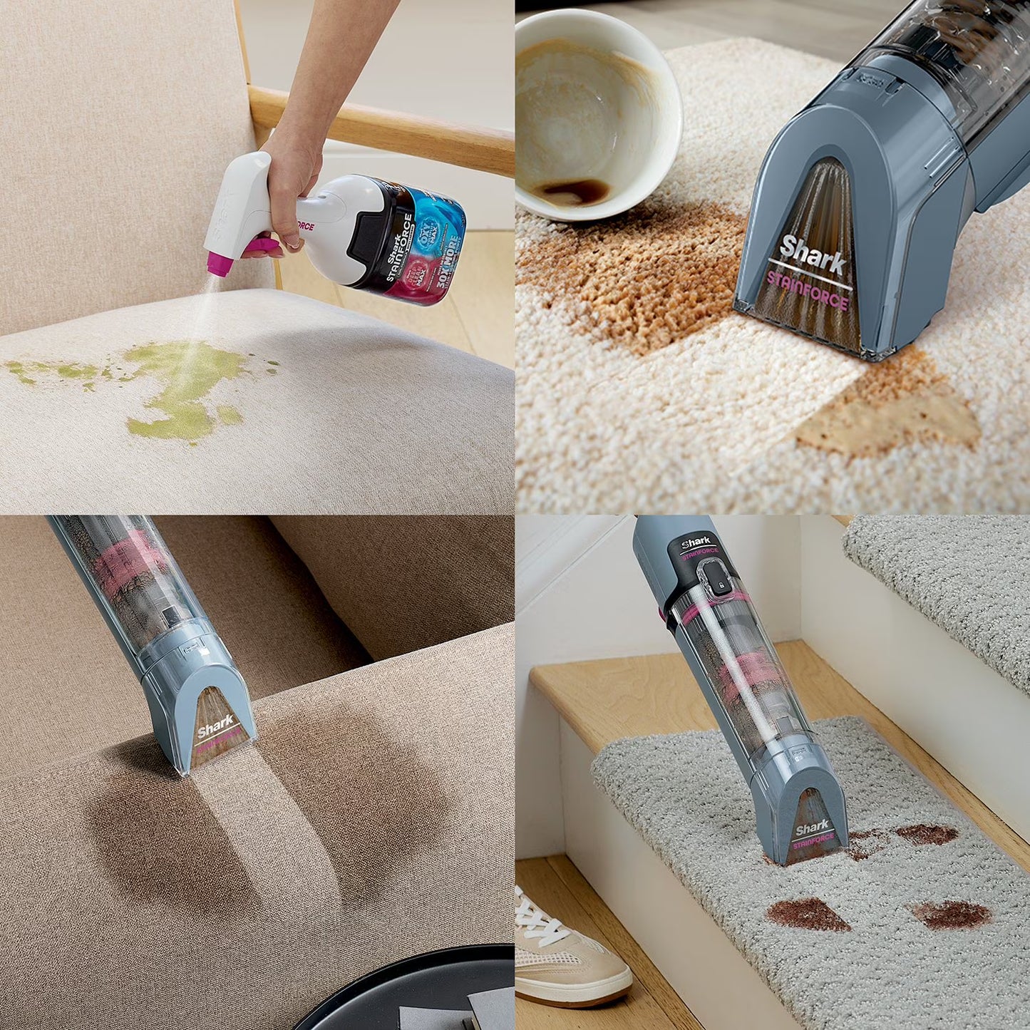 Shark StainForce Cordless Portable Spot, Stain, & Odor Remover