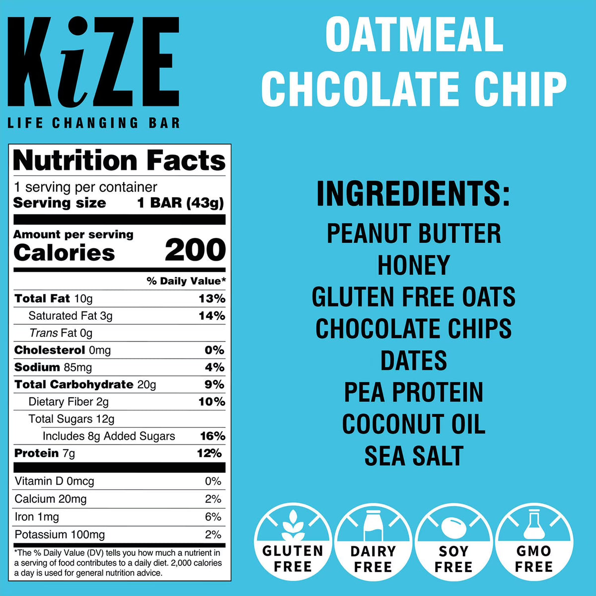KiZE Life Changing Bar Variety Pack, 12 pk.