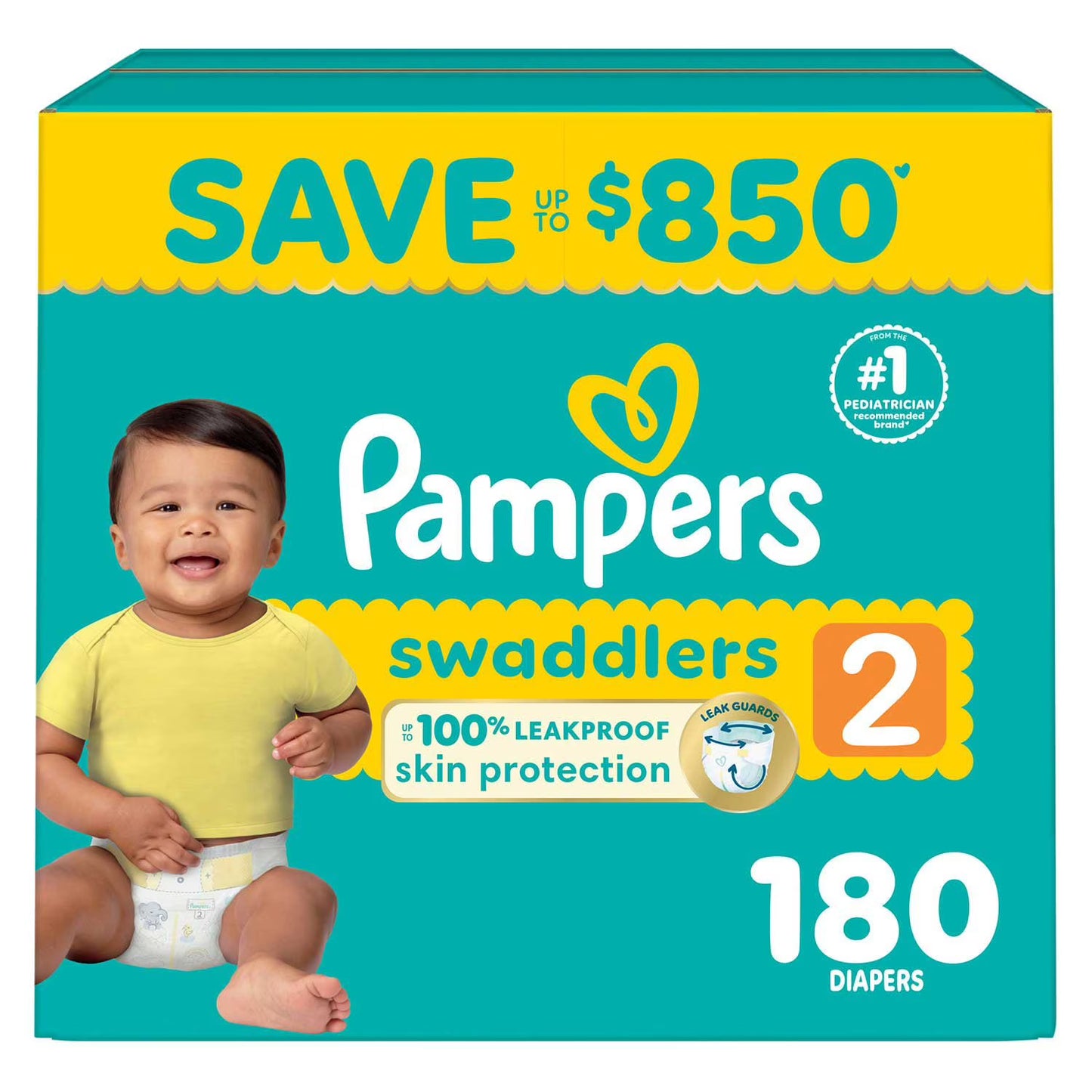 Pampers Swaddlers Diapers, Sizes Newborn-8