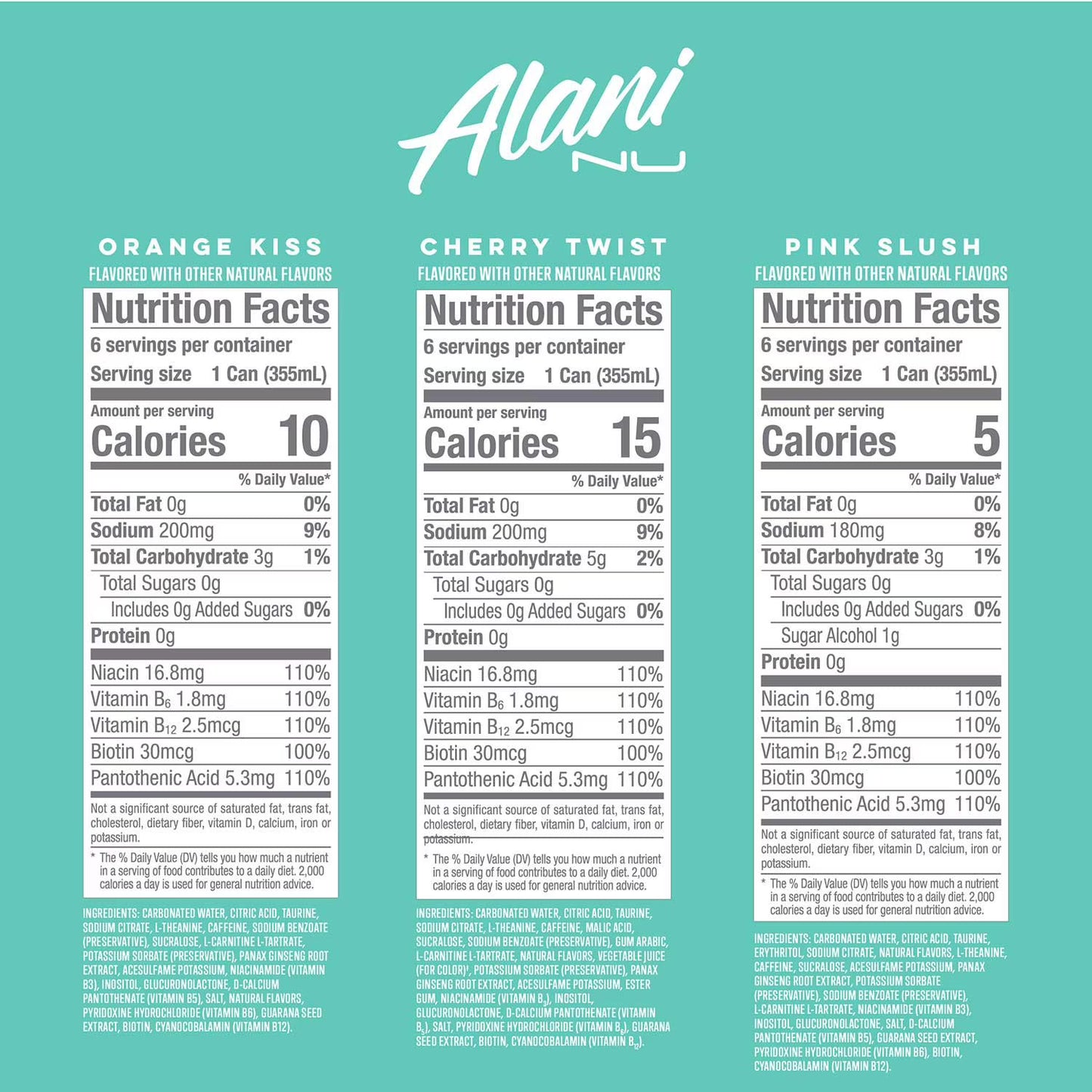 Alani Nu Energy Drink, Variety Pack, 12 fl. oz., 18 pk.