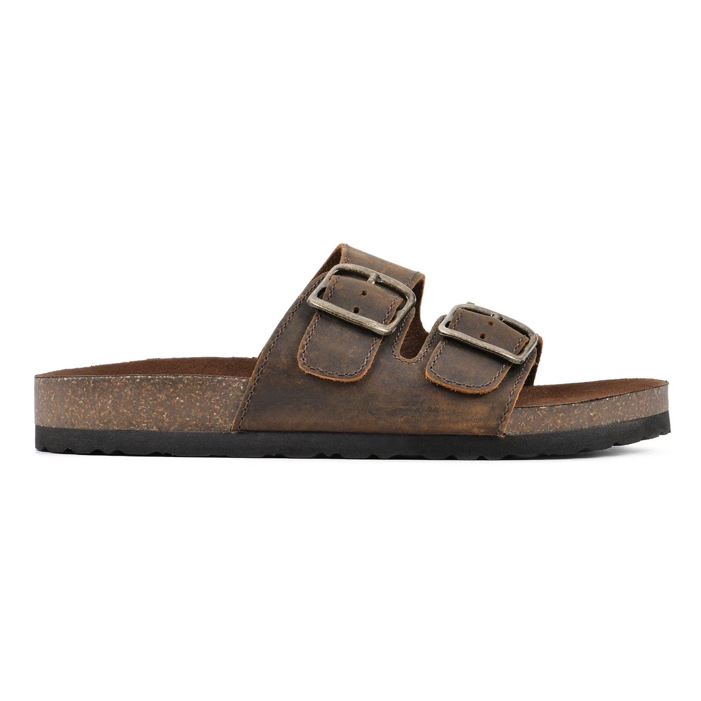 Mountain Sole Women's Double Buckle Leather Sandal