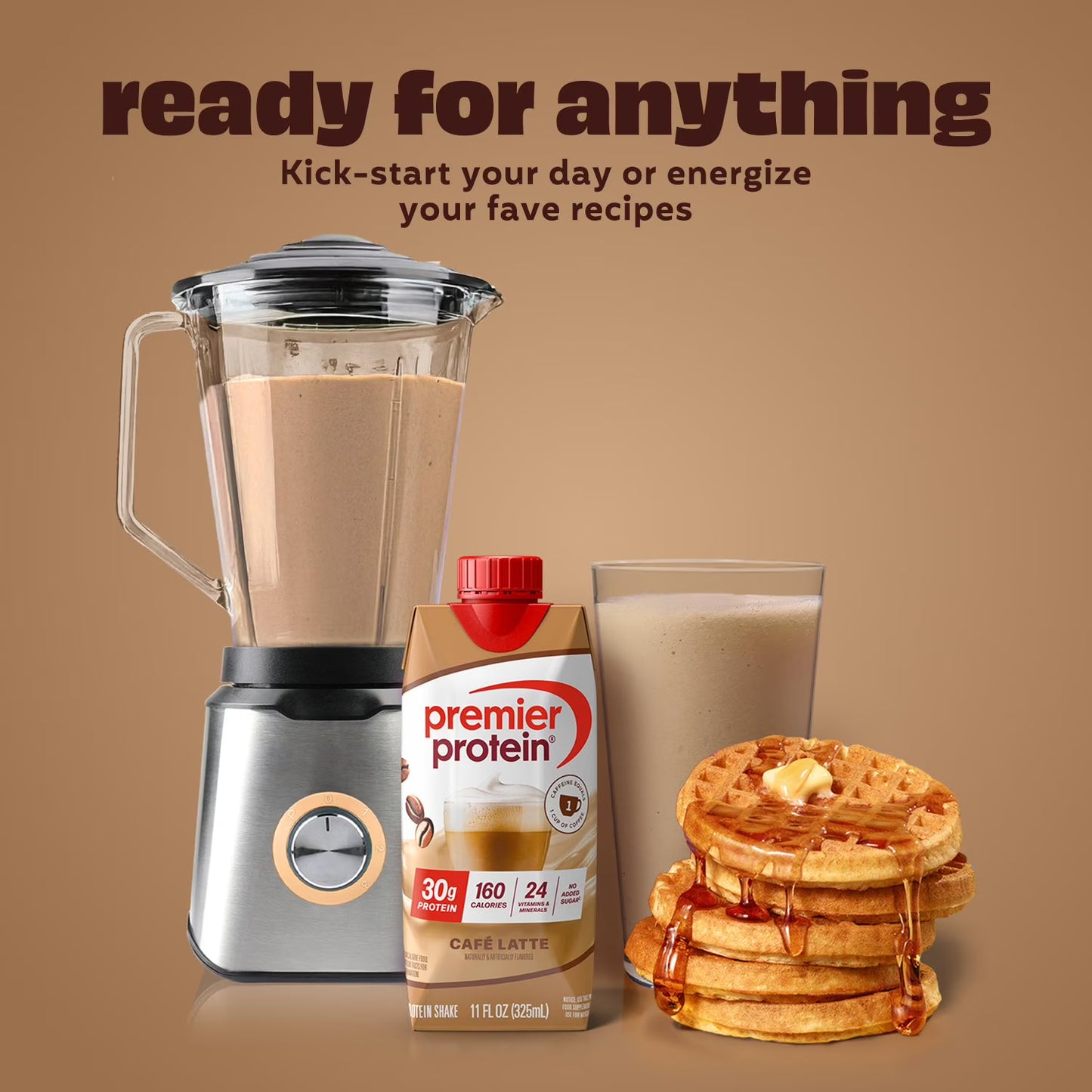 Premier Protein 30g High Protein Shake, Café Latte 11 fl. oz., 15 pk.