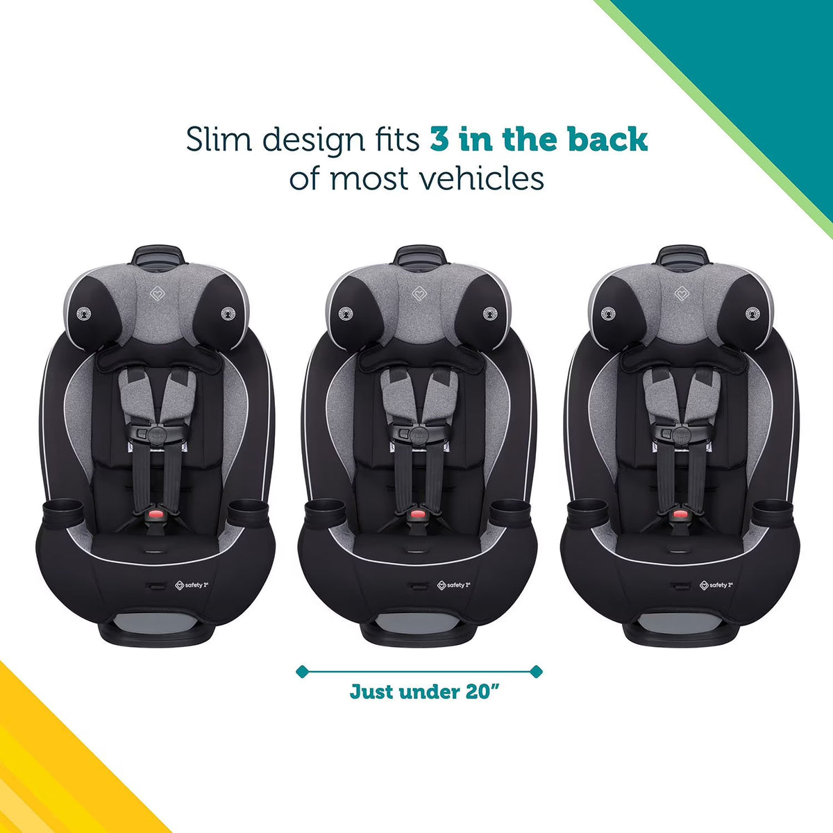 Safety 1st Everfit All-in-One Convertible Car Seat, Choose Color