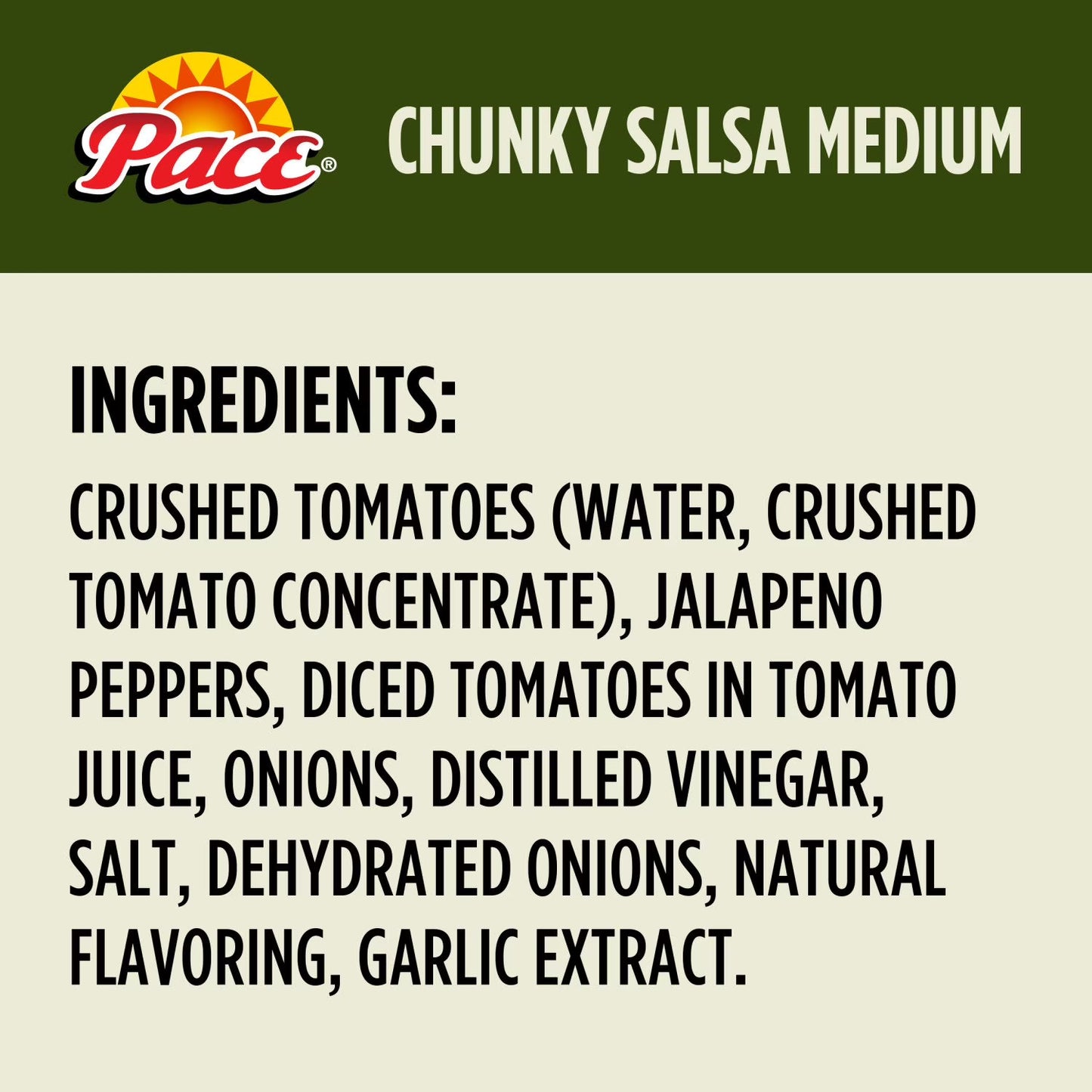 Pace Chunky Salsa, Medium, 38 oz., 2 ct.