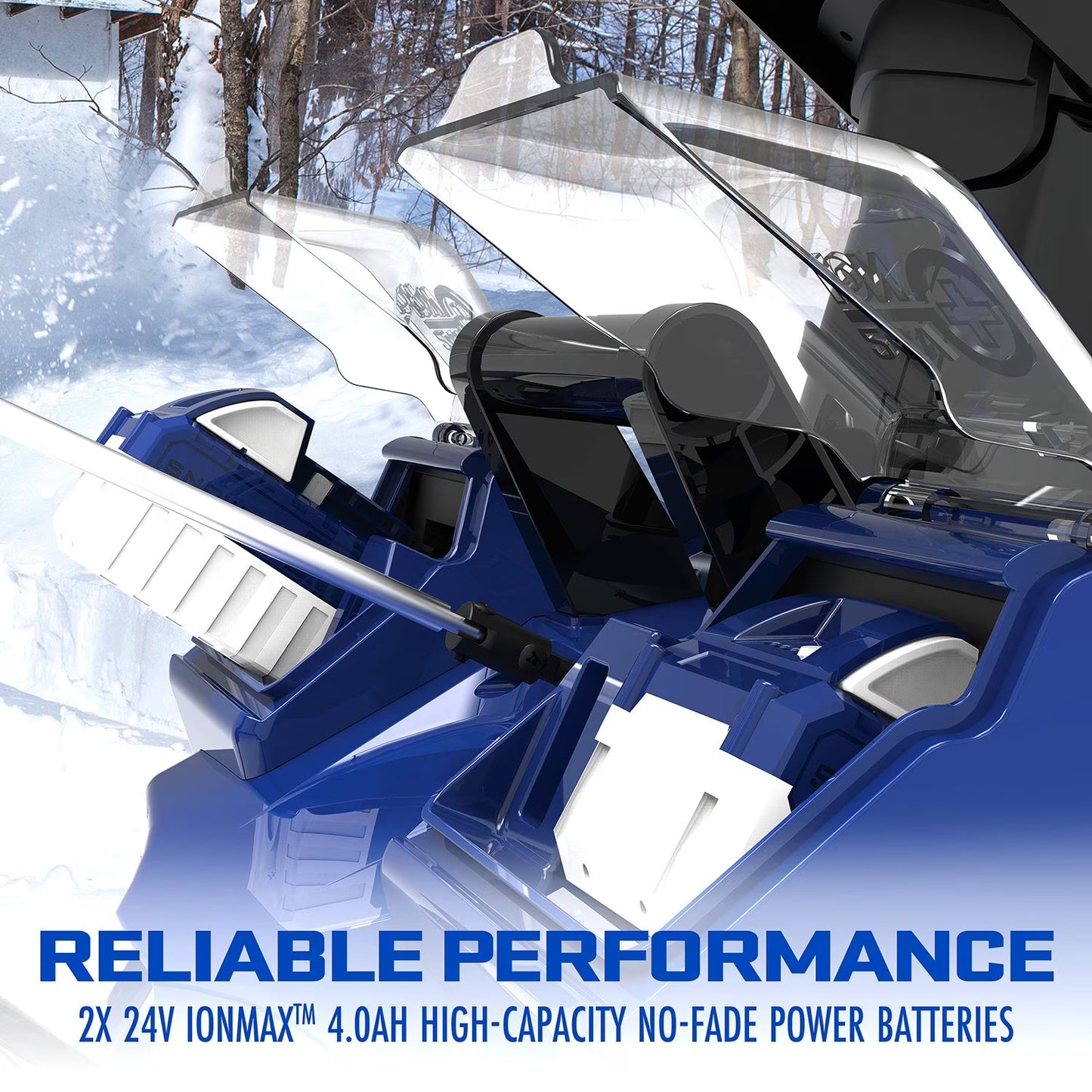 Snow Joe 18 Inch Wide 48V Cordless Snow Blower with Cover + (2) 4.0Ah Batteries / Charger