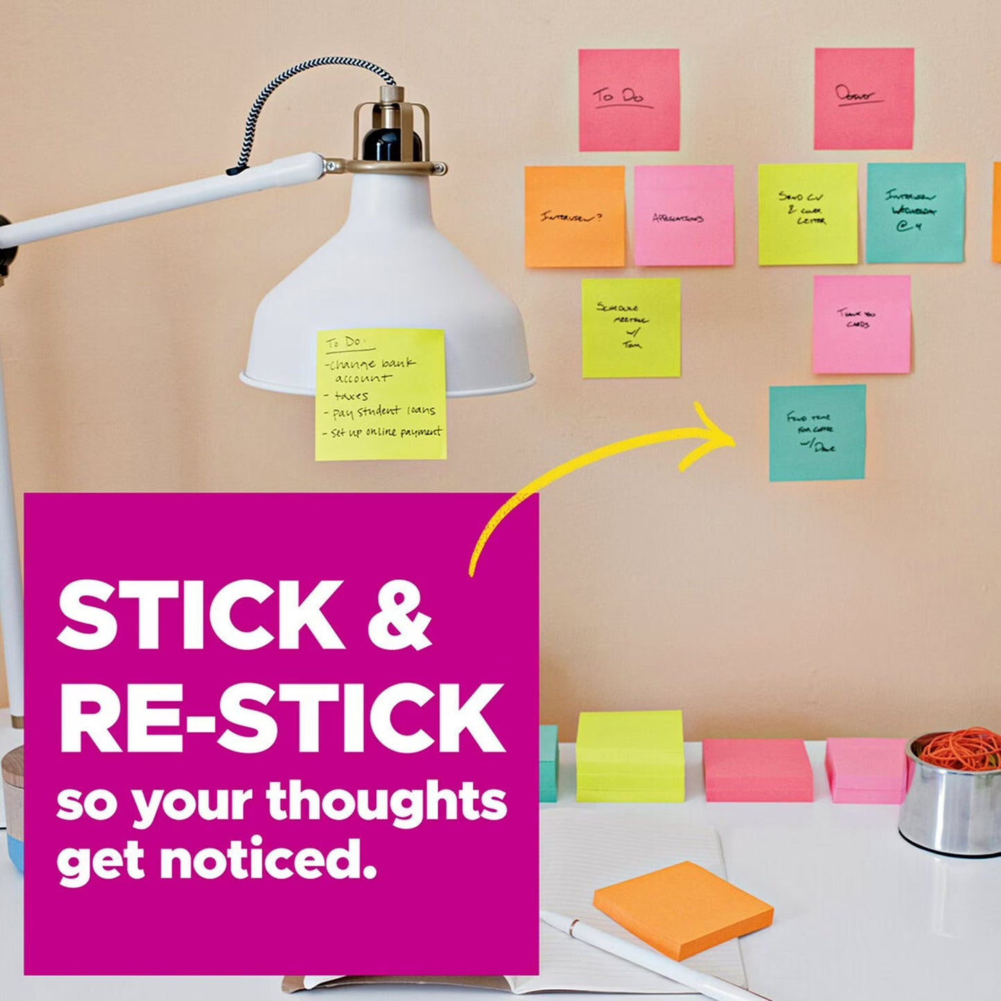 Post-it Super Sticky Pop-up Notes, 3" x 3", Supernova Neons Collection, 16 Pack, 1,440 Total Sheets