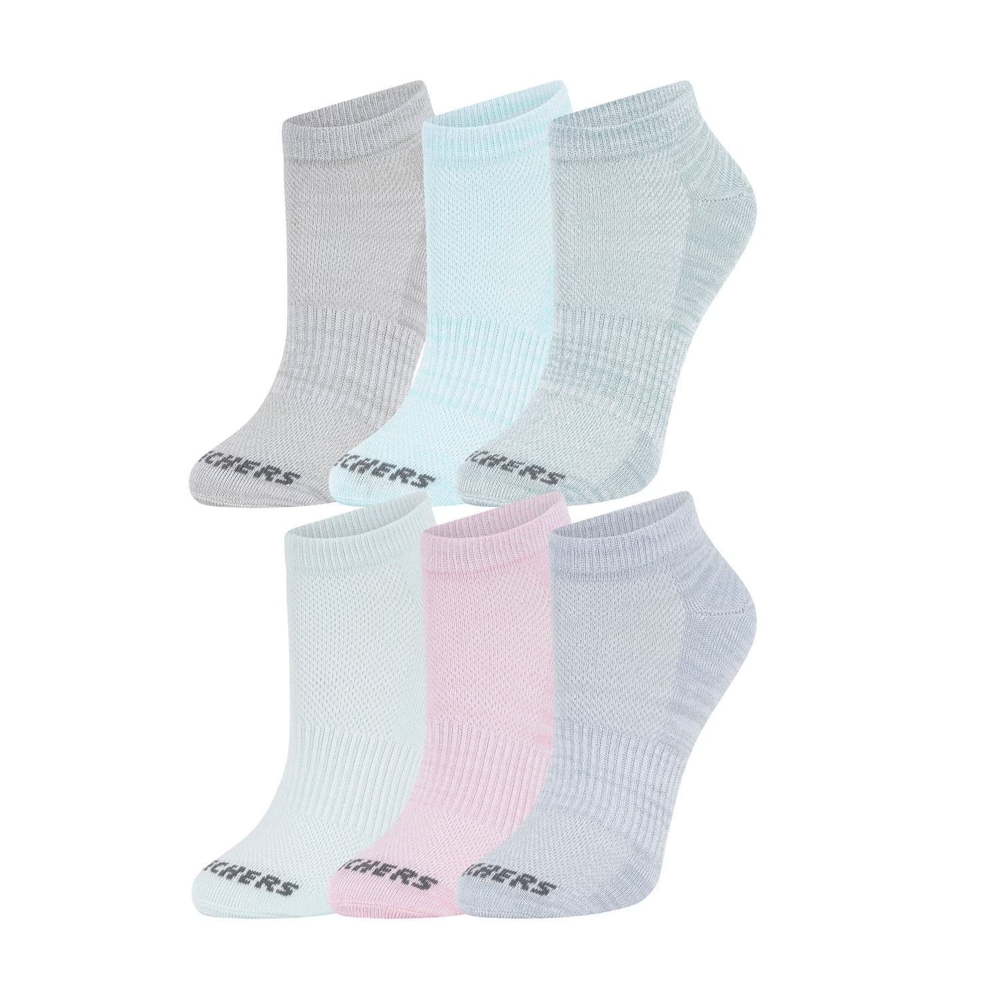 Skechers Women's 6-Pack Super Soft Low-Cut Sock