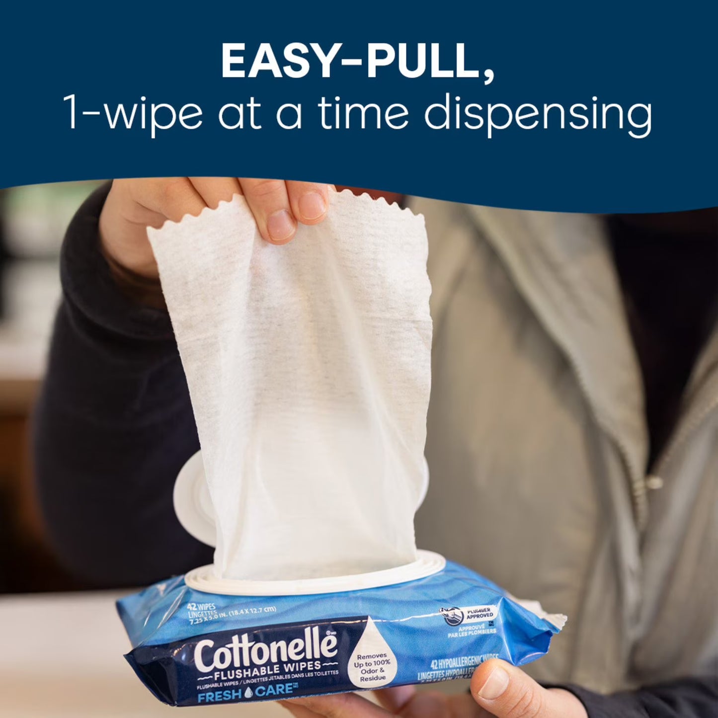 Cottonelle Freshcare Flushable Wipes, 12 ct., 504 wipes