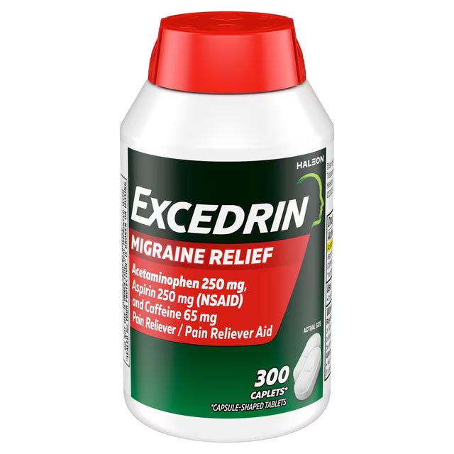 Excedrin Migraine Pain Relief Caplets, 300 ct.