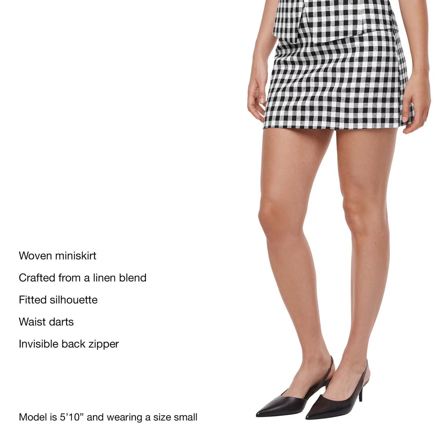 Express Women's Linen Blend Mini Skirt