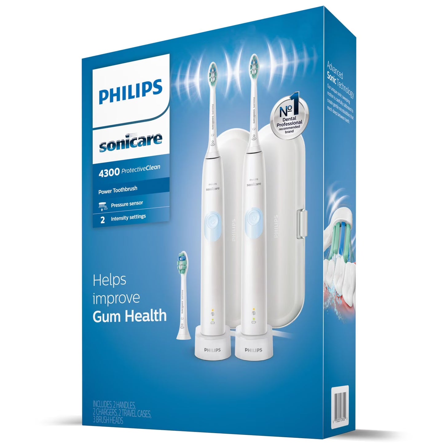Philips Sonicare ProtectiveClean 4300 Rechargeable Toothbrush, Choose Your Color